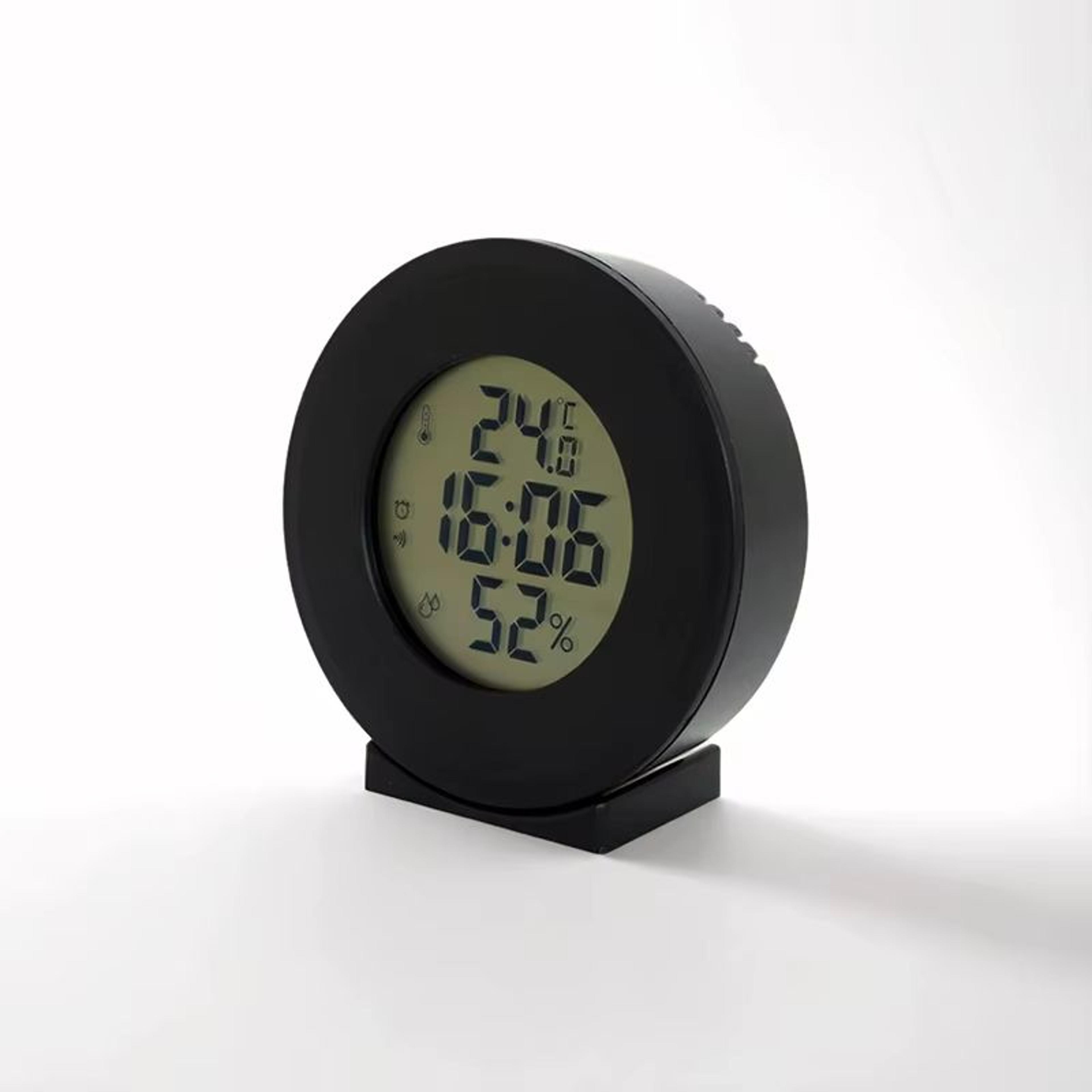 Digital LCD Travel Alarm Clock With Temperature And Hygrometer For Desk Or Wall 6