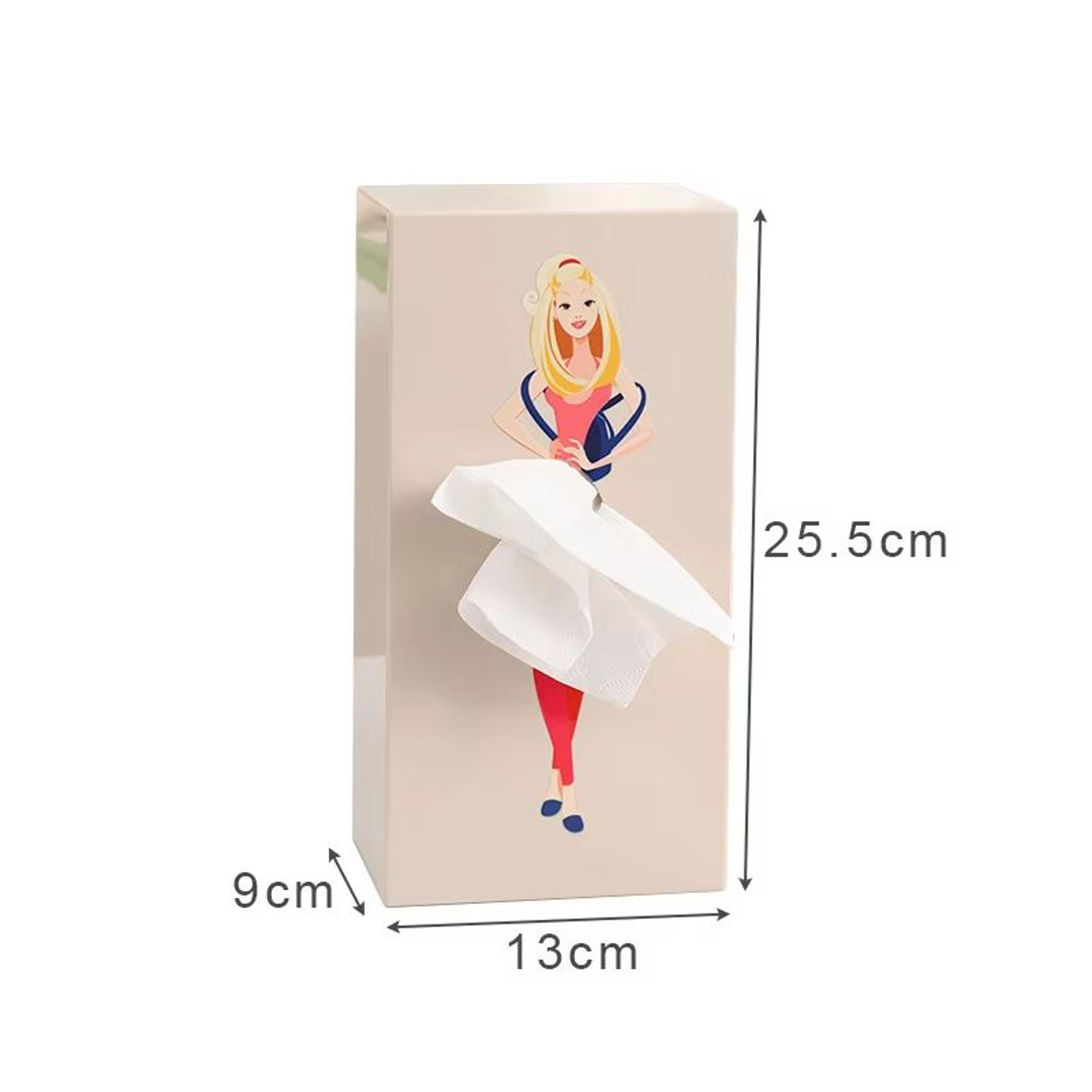 Creative Puffy Skirt Girl Tissue Box  Funny Desktop Tissue Storage Holder 5