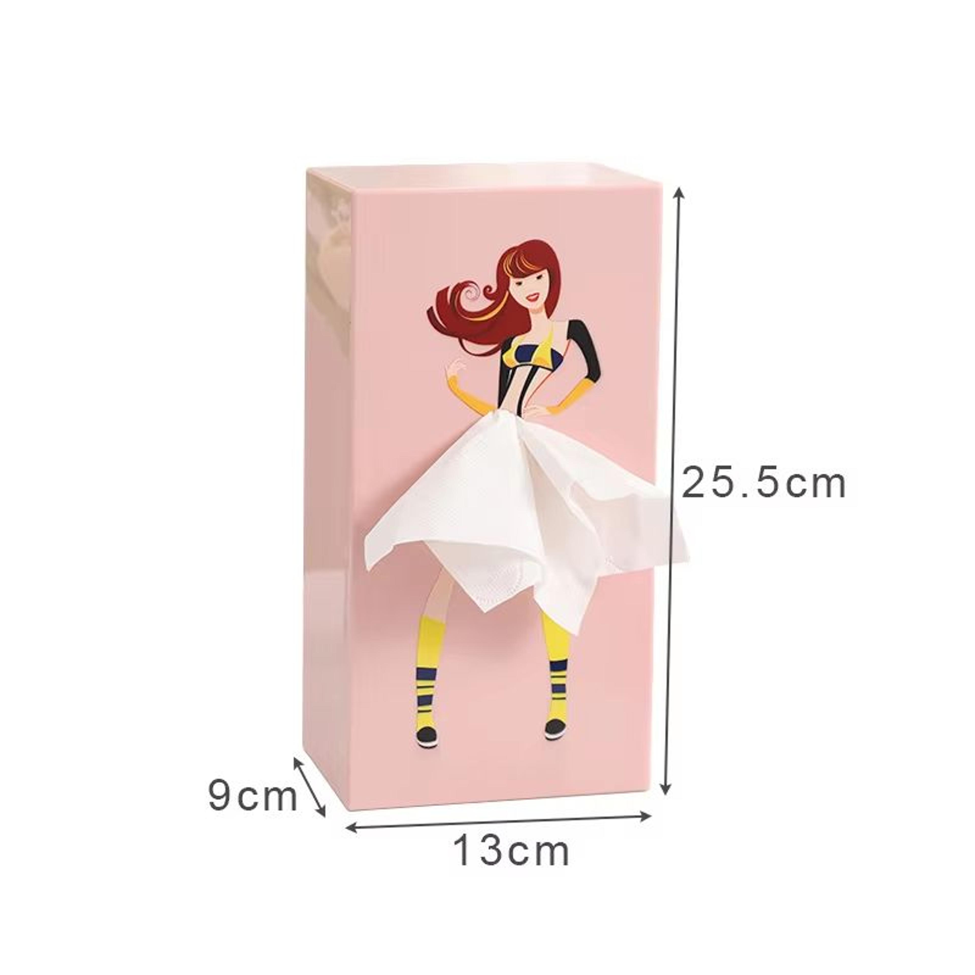 Creative Puffy Skirt Girl Tissue Box  Funny Desktop Tissue Storage Holder 10
