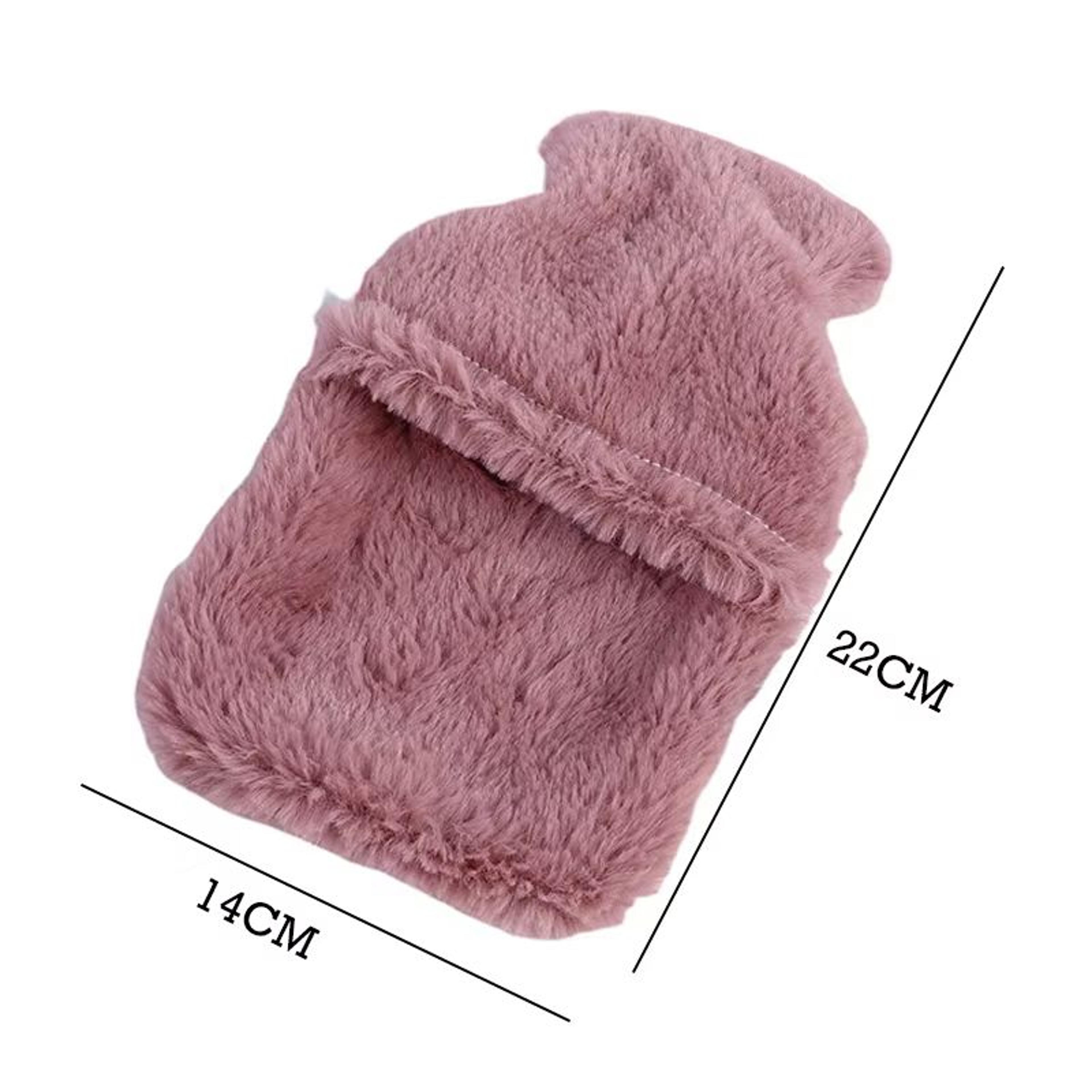 Cartoon Plush Hot Water Bottle With Soft Cover For Winter Warmth 5