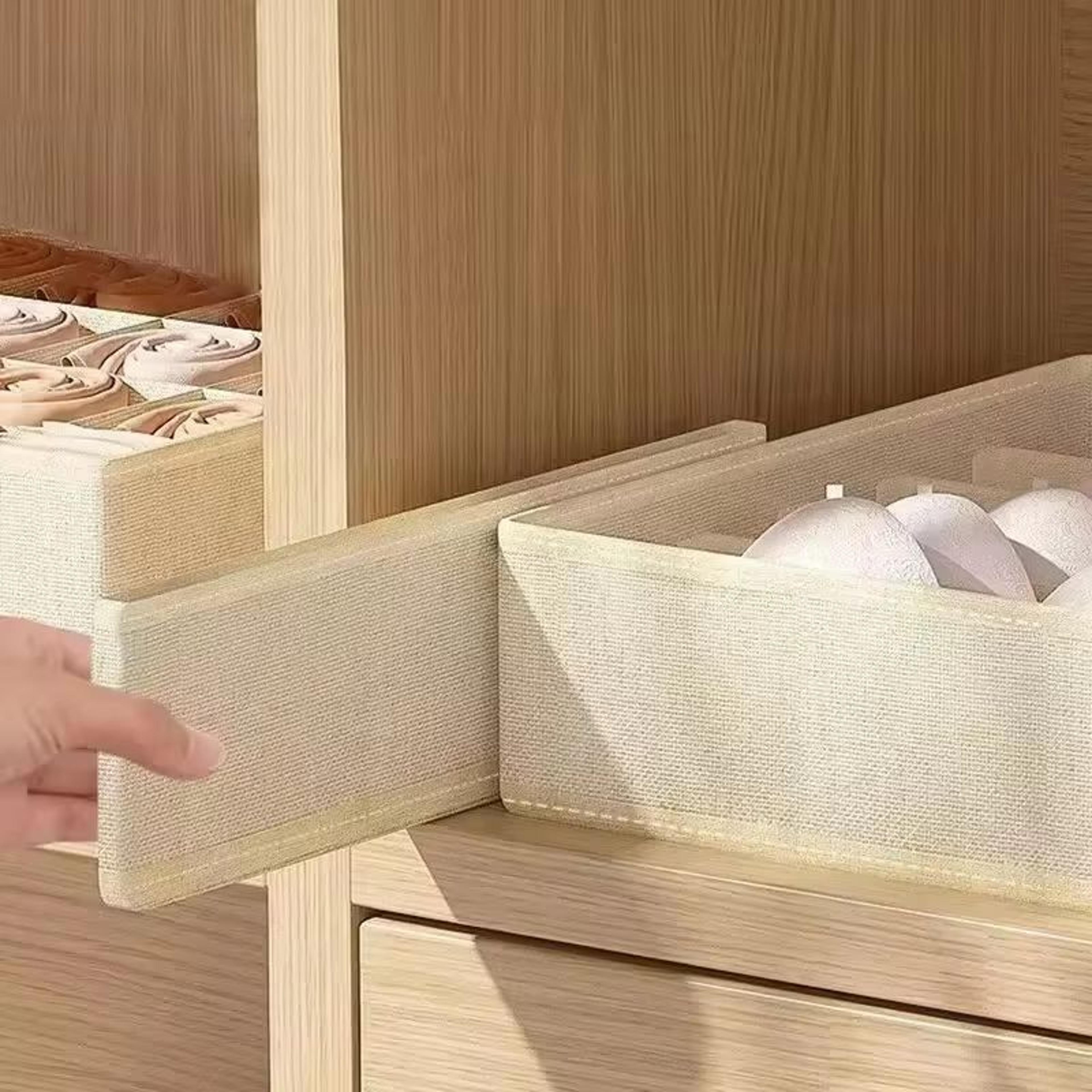 Foldable Wardrobe Clothes Storage Box With Reinforced PP Board 3