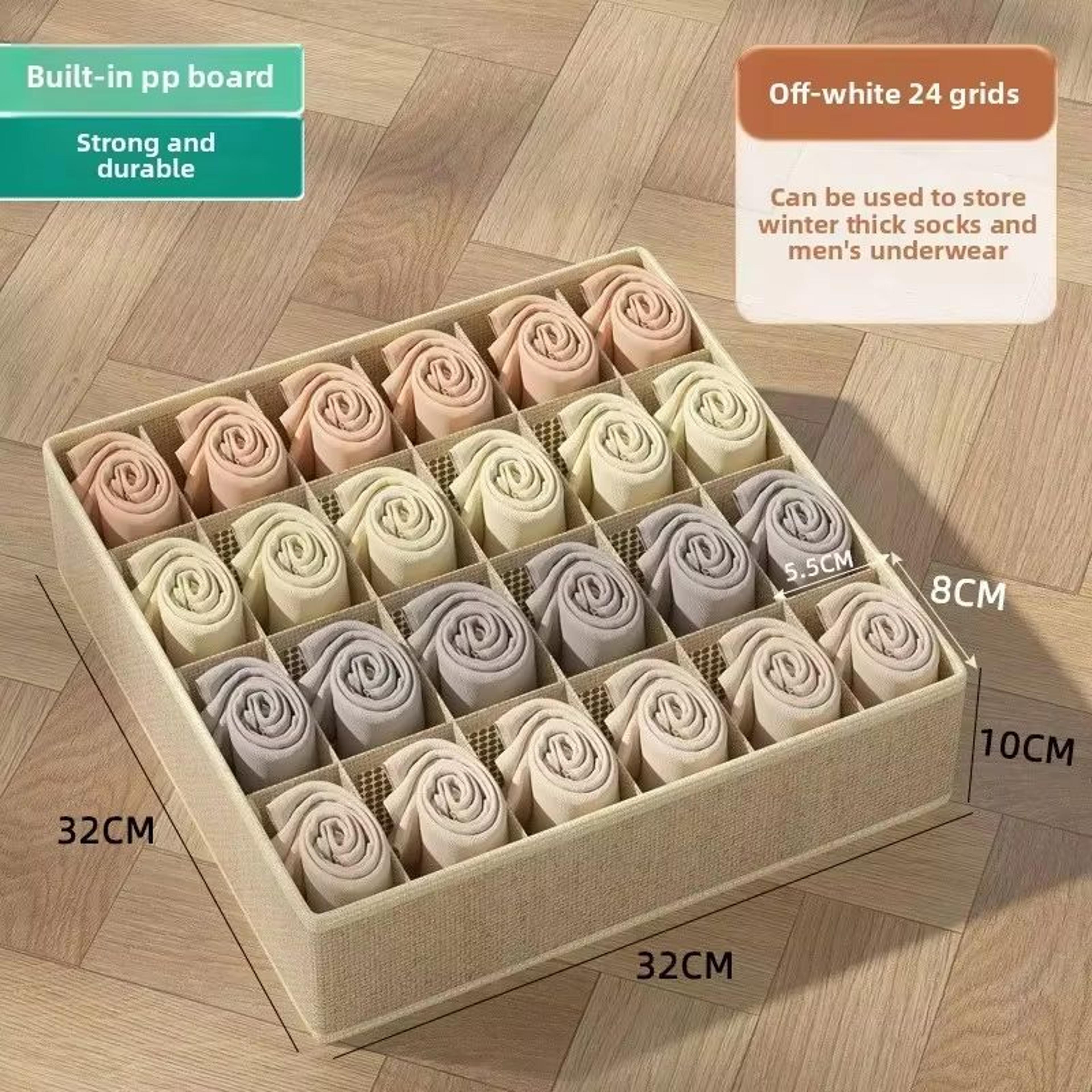 Foldable Wardrobe Clothes Storage Box With Reinforced PP Board 8
