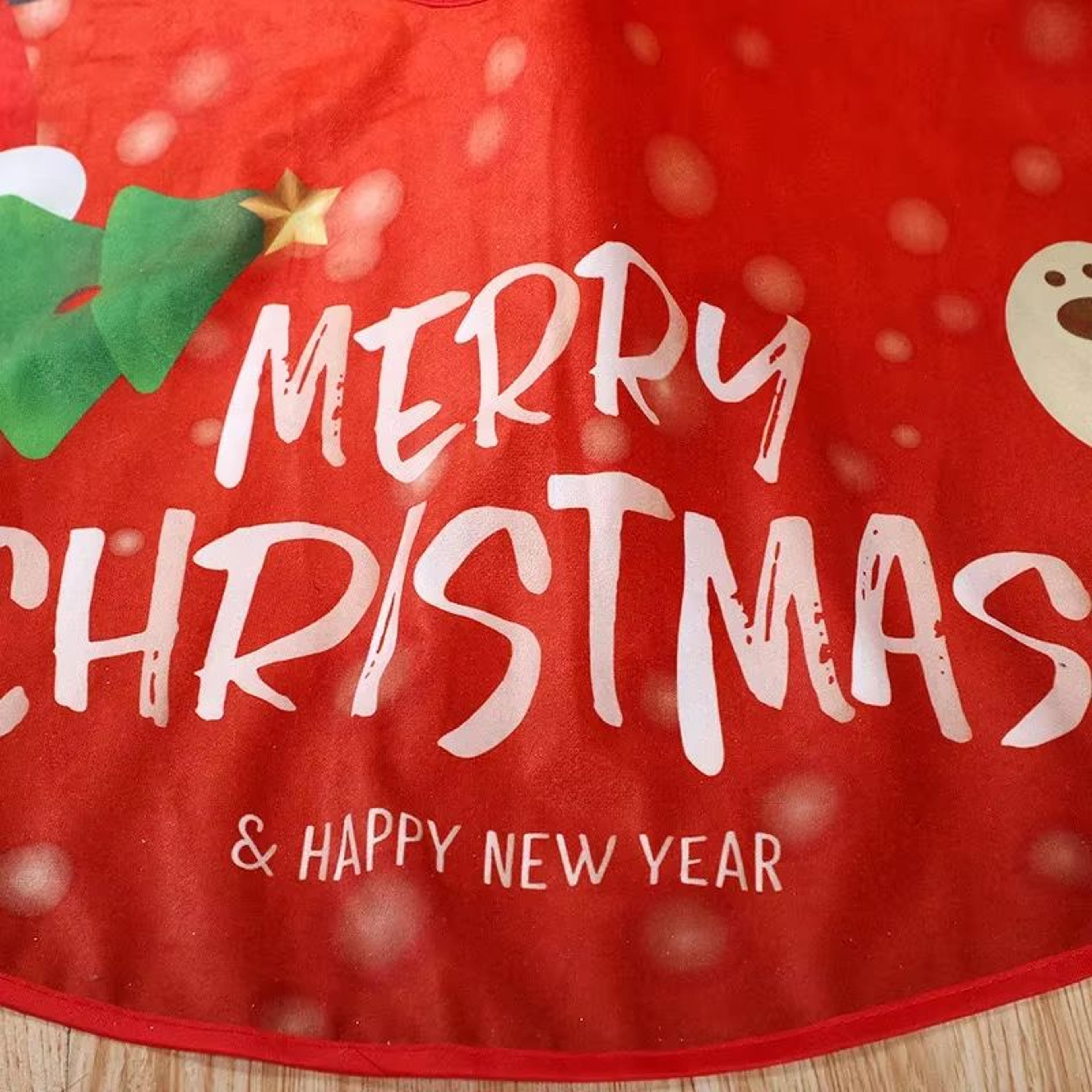 Festive Christmas Tree Skirt 3543in Or 2362in Cartoon Tree Base Cover For Holiday Xmas Home Decor 3