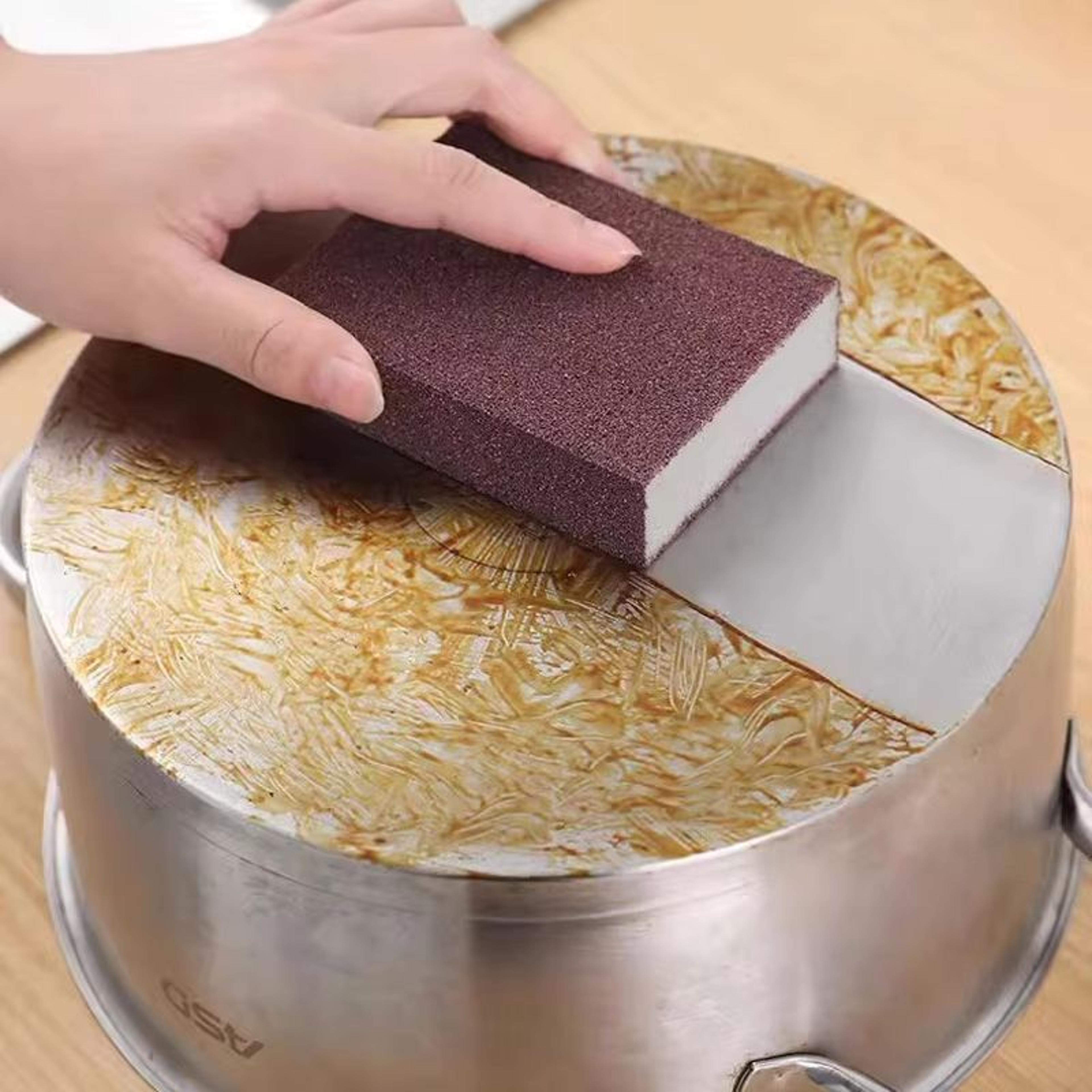 48PCS Rust Remove Carborundum Cleaning Sponges MultiPurpose Kitchen And Cooktop Scrub Brushes 2
