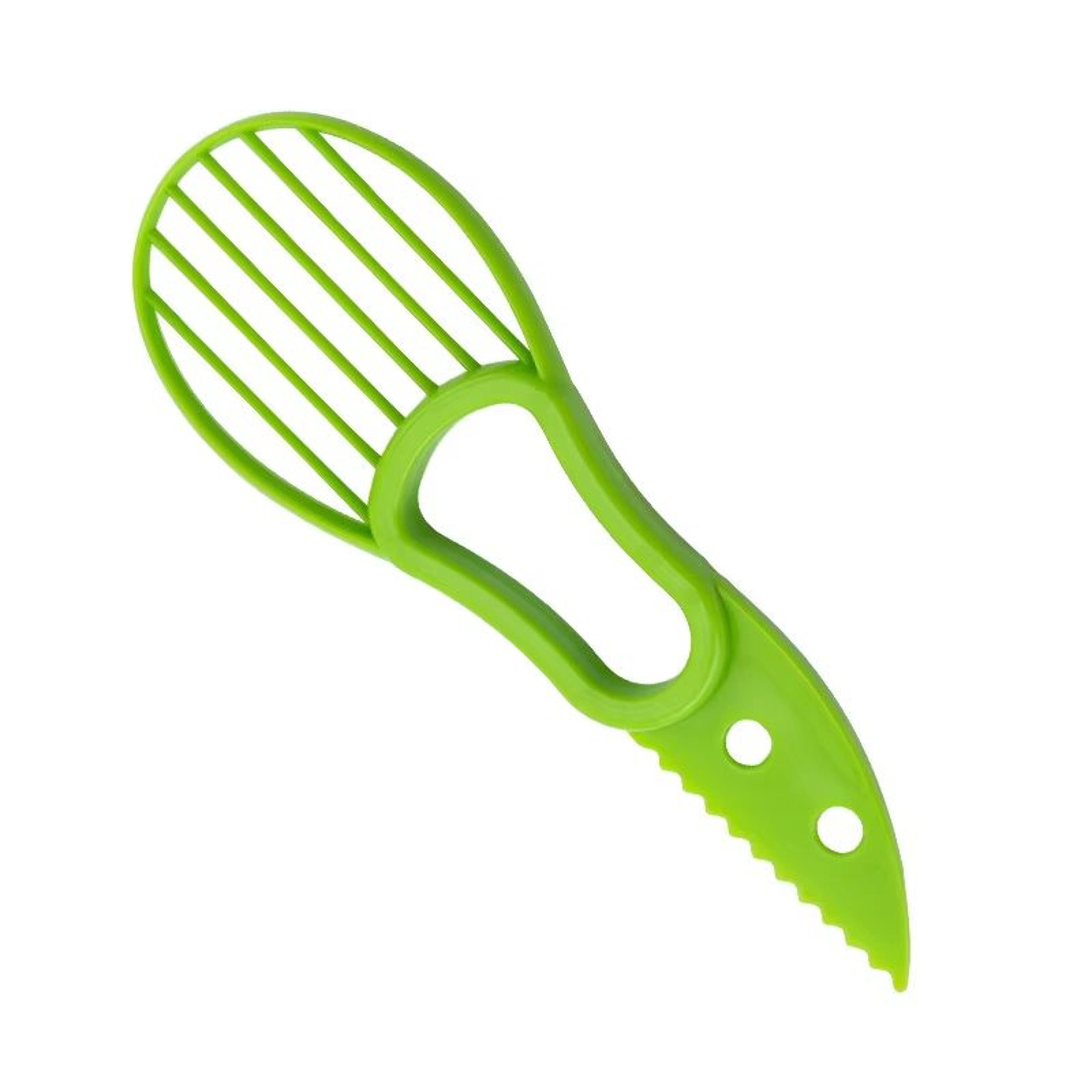 3 In 1 Avocado Slicer Tool Plastic 3 In 1 Avocado Cutter For Peeling Pitting And Slicing Avocado Ki 7