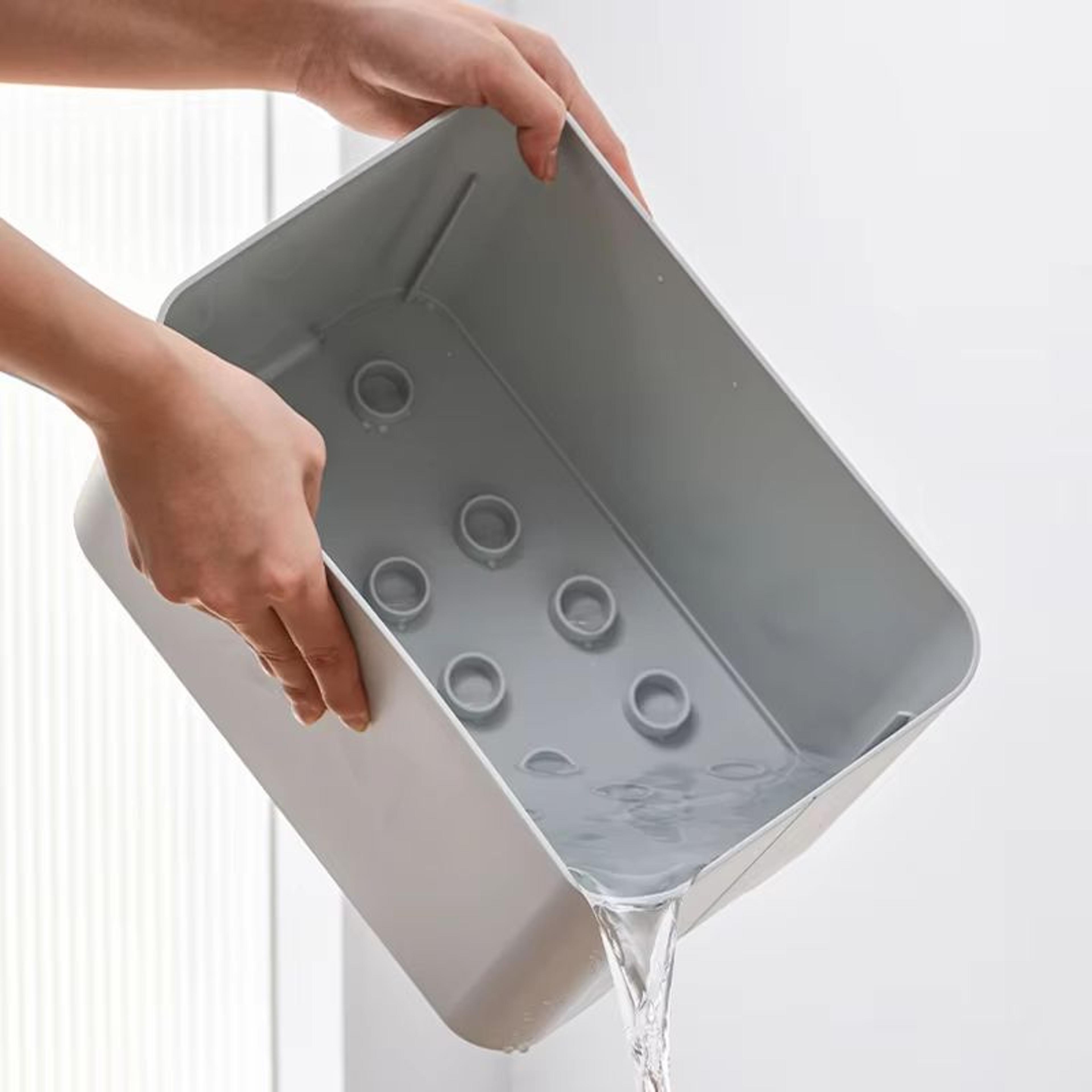 6Hole Entryway Umbrella Stand Organizer With Drip Tray For Home And Hotel Use 3