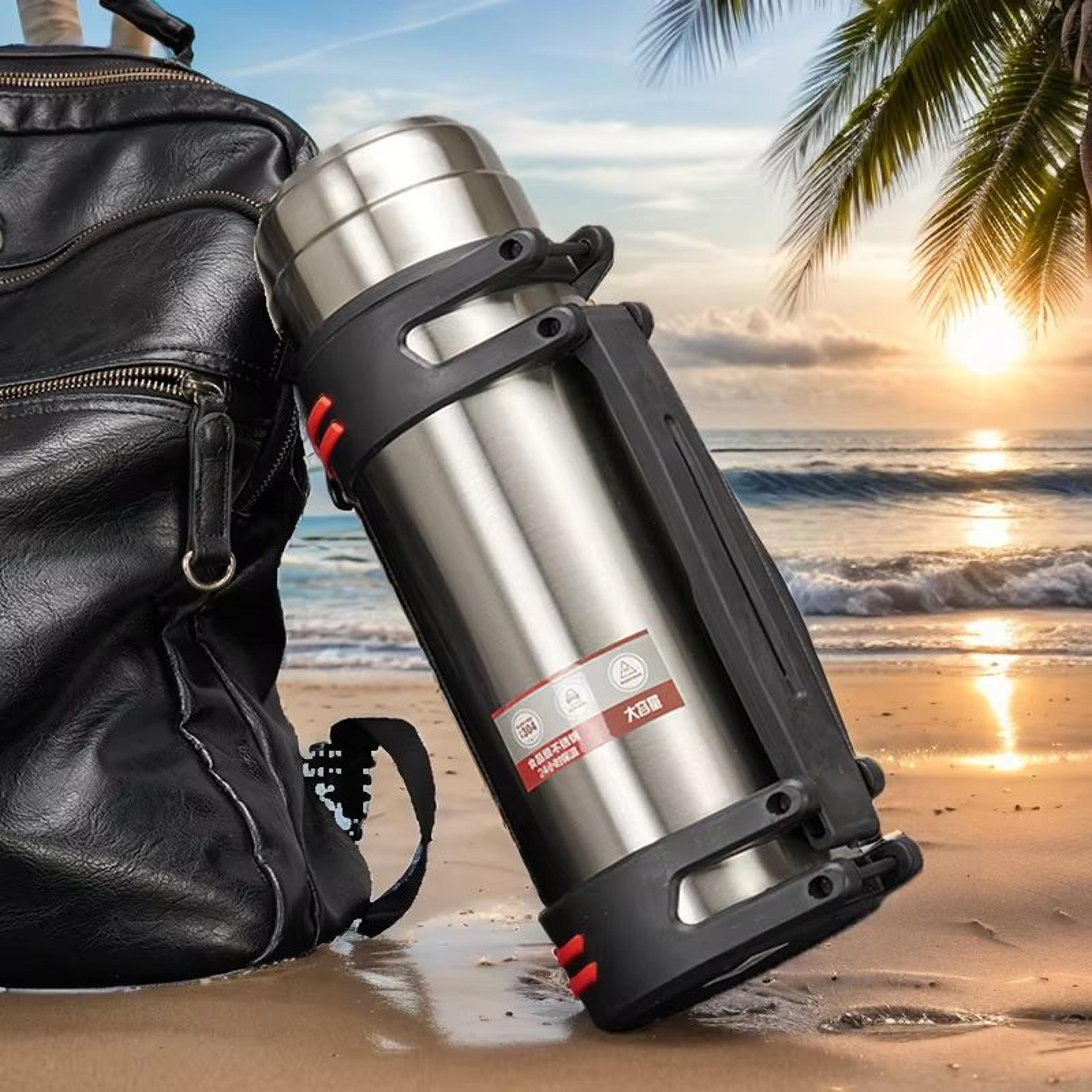 Large Capacity Thermos Water Bottle Stainless Steel Travel Mug With Insulation For Hot And Cold Dri 6