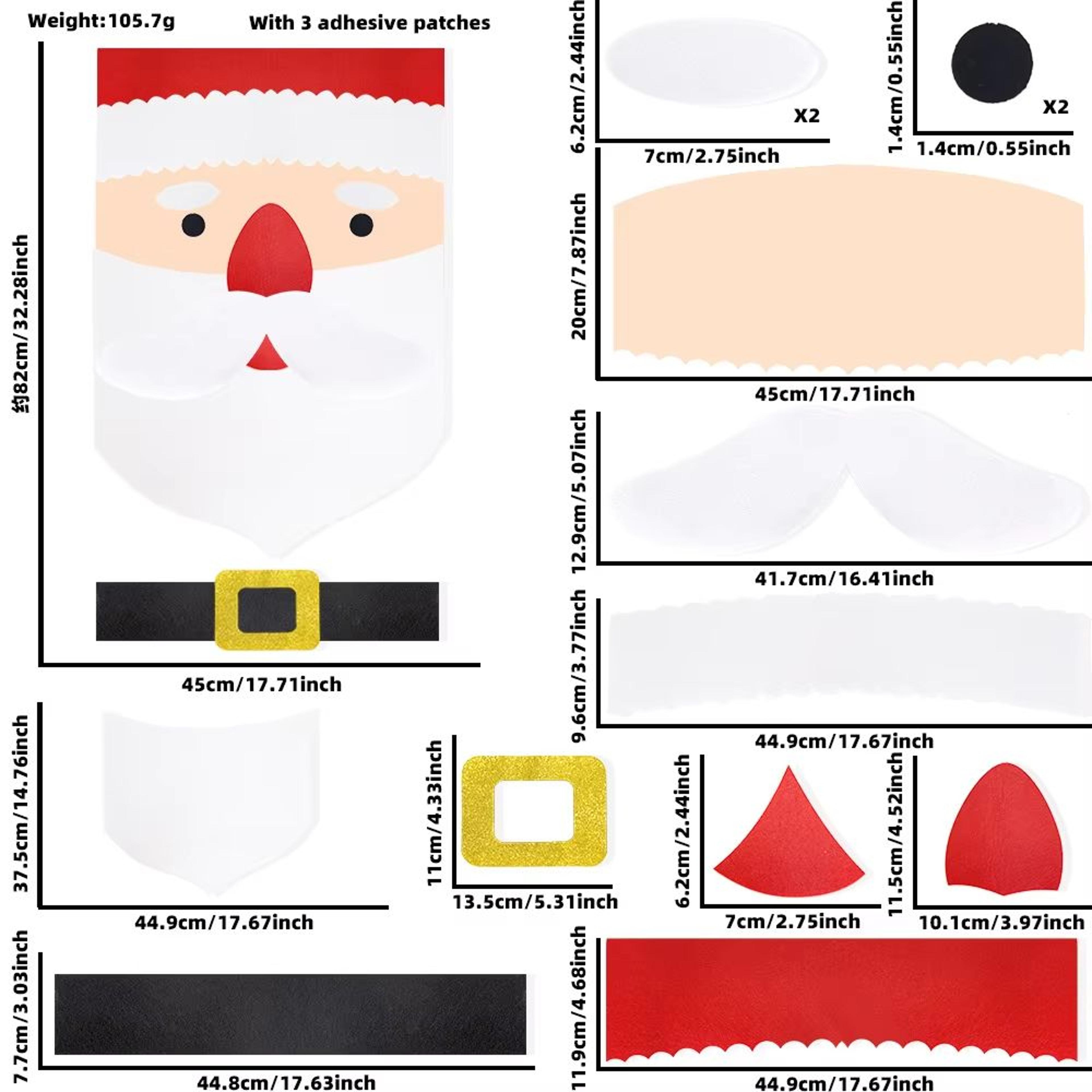 Reusable Christmas Window And Wall Stickers Snowman Santa Claus And Elk Holiday Decor 8