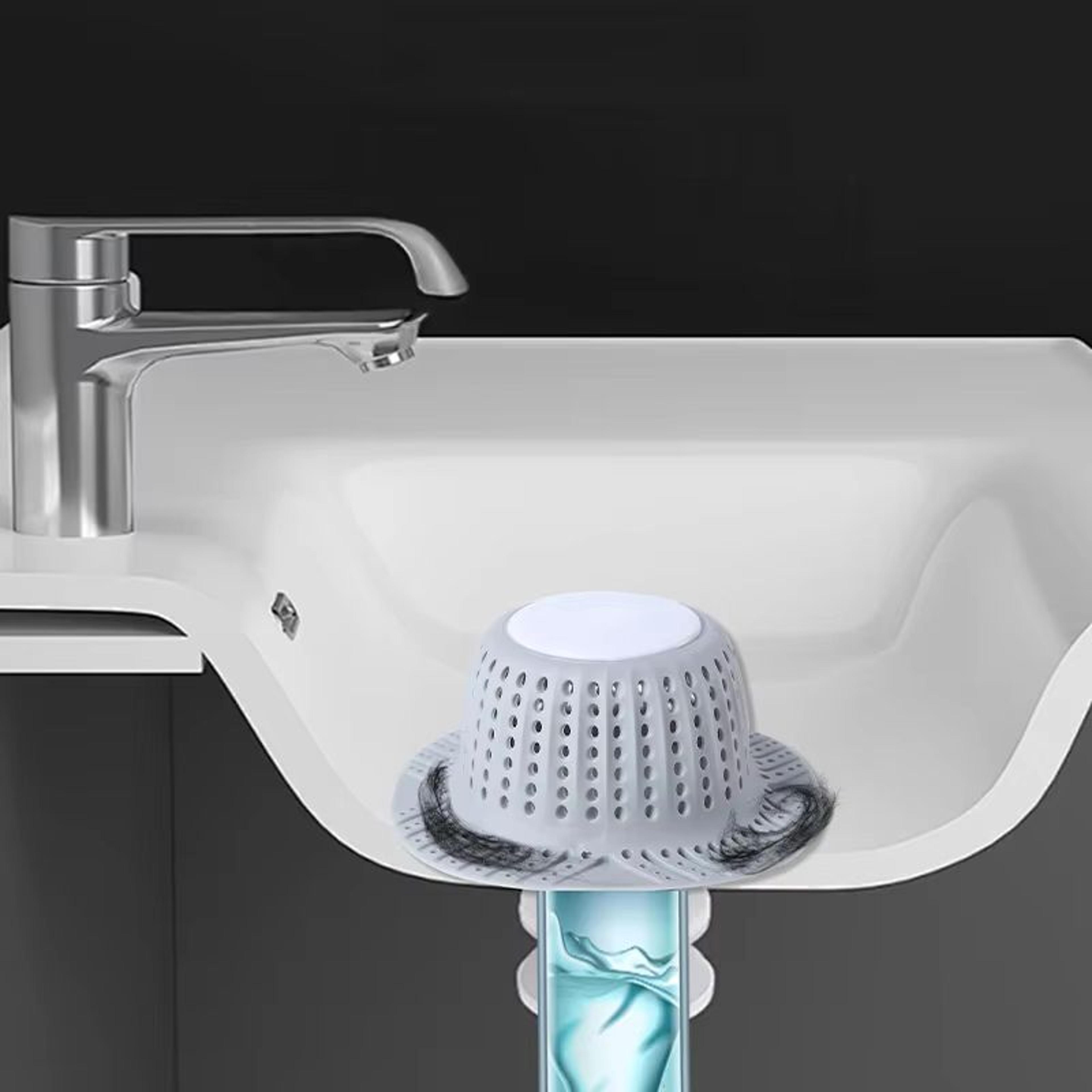 Silicone Floor Drain Hair Catcher AntiClogging Sink And Bathtub Filter Strainer 2