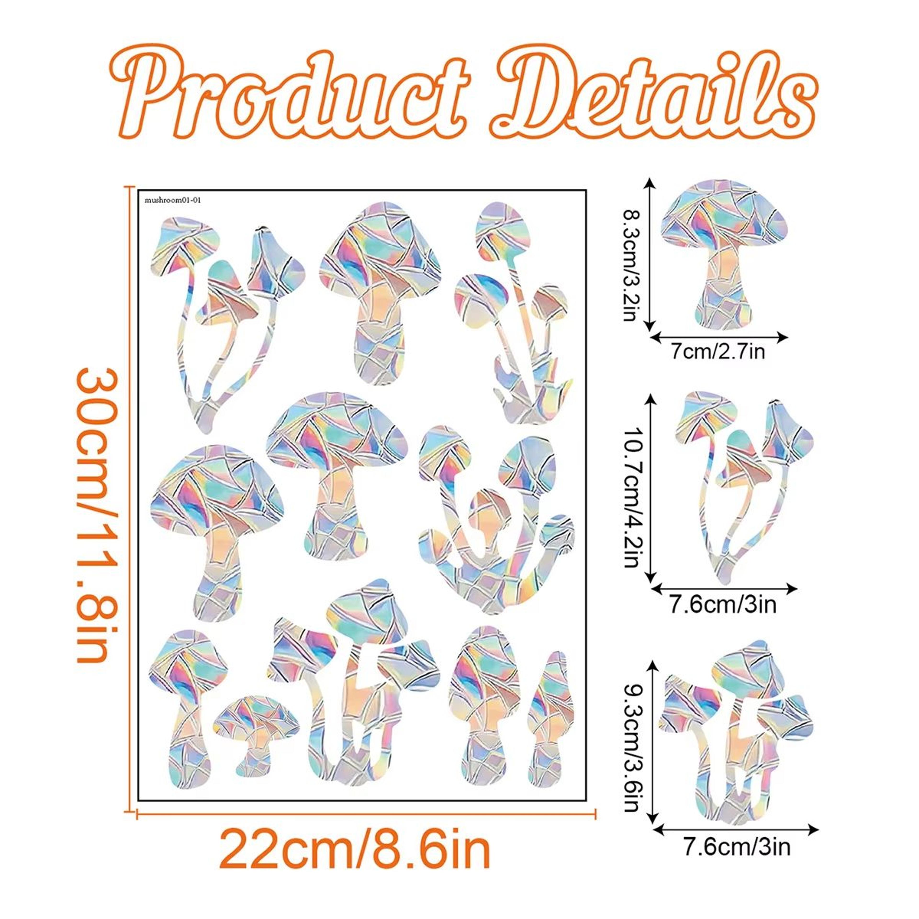 Rainbow Prism Window Sticker For Glass Cat Stars Moon Anti Collision Decoration 6