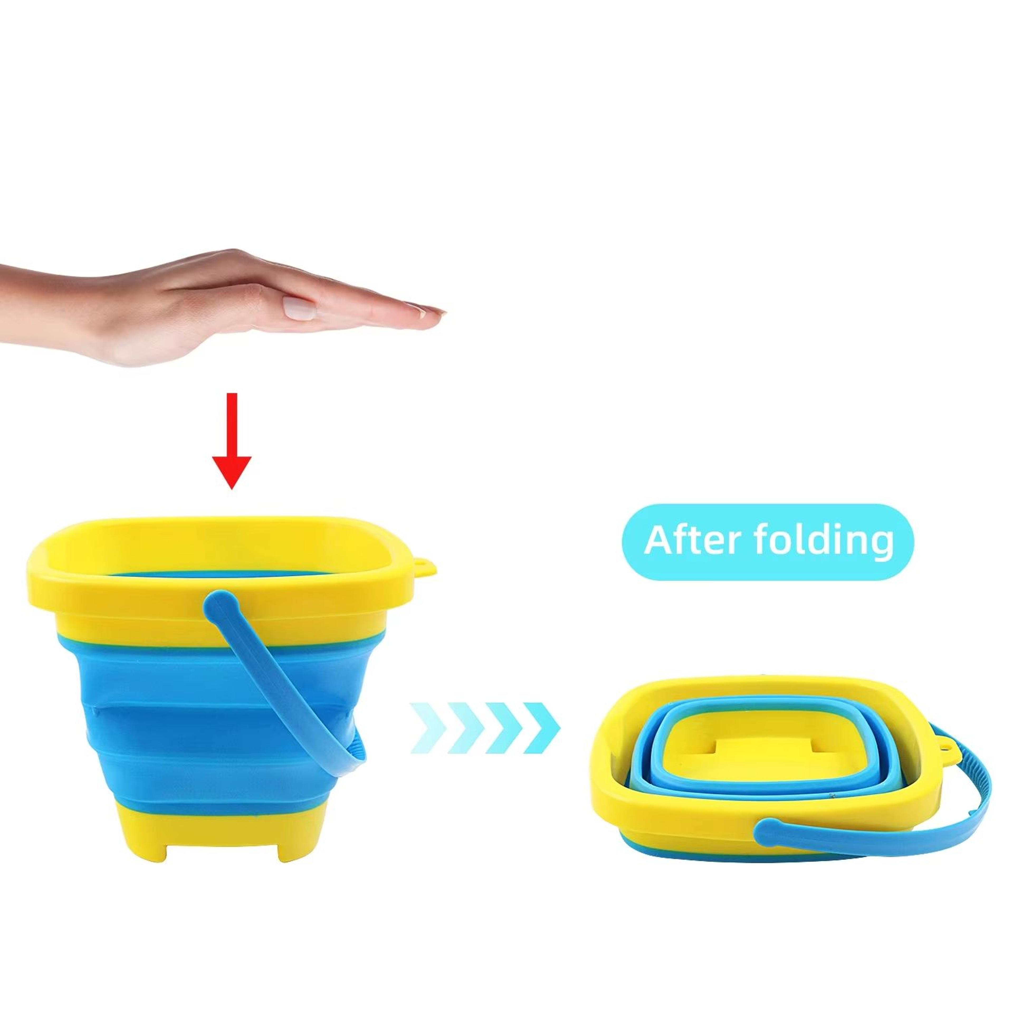 Multifunctional Folding Beach Bucket Portable Water And Outdoor Utility Bucket 4