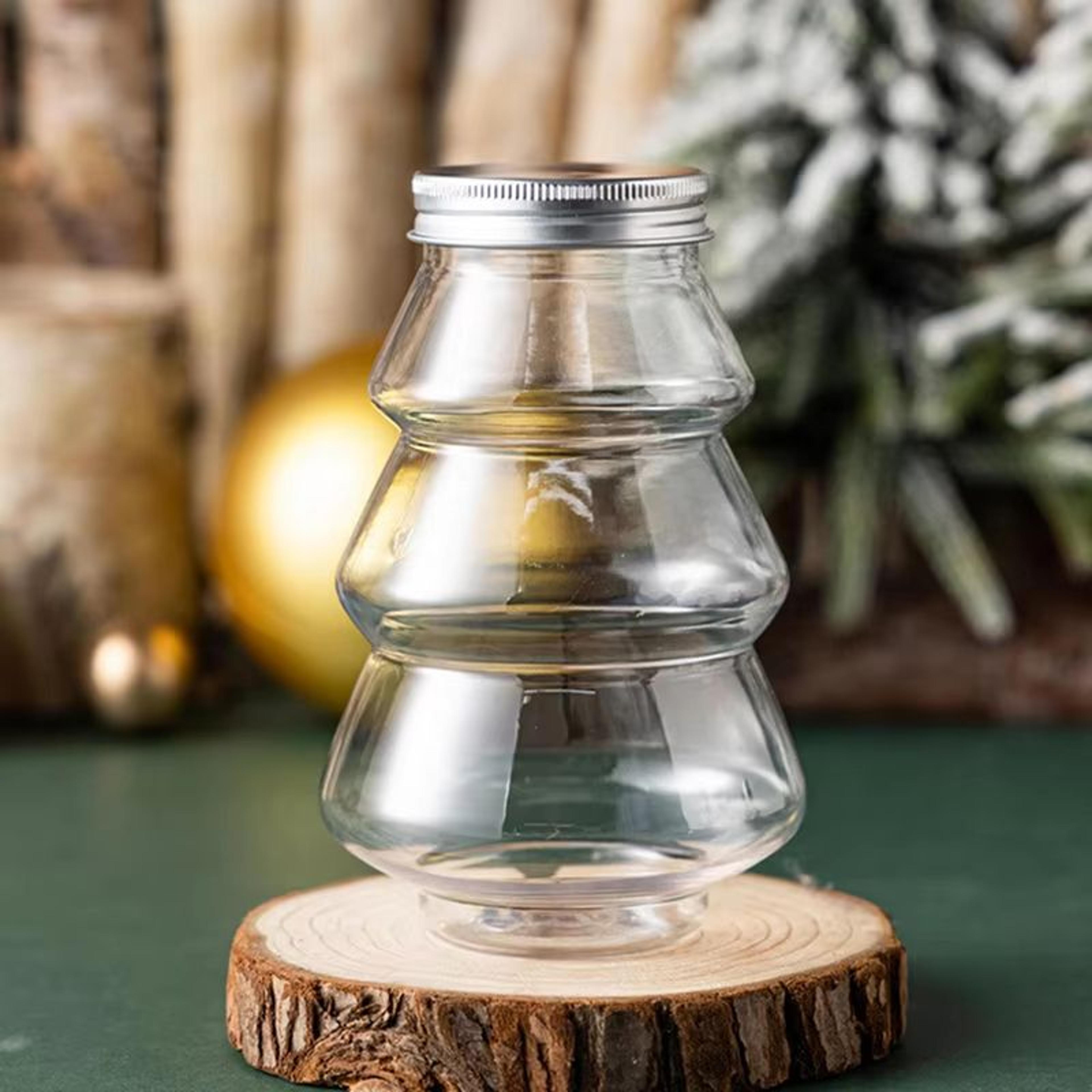 Christmas Tree Sweet Jar Favor Gift Box For DIY Candy Snack Chocolate Packing 4