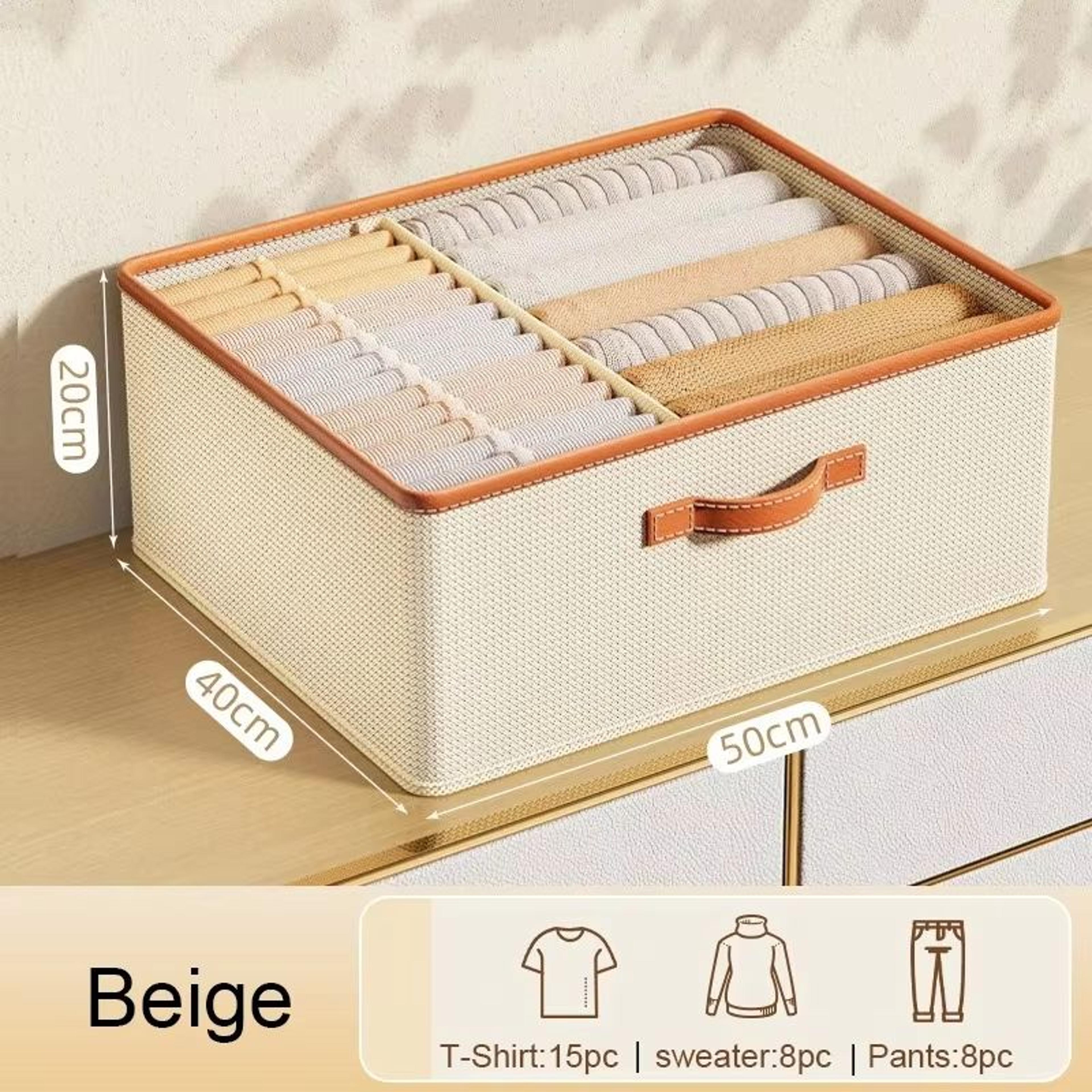 Foldable Clothes Storage Organizer Box For Closet And Drawer Organization 6