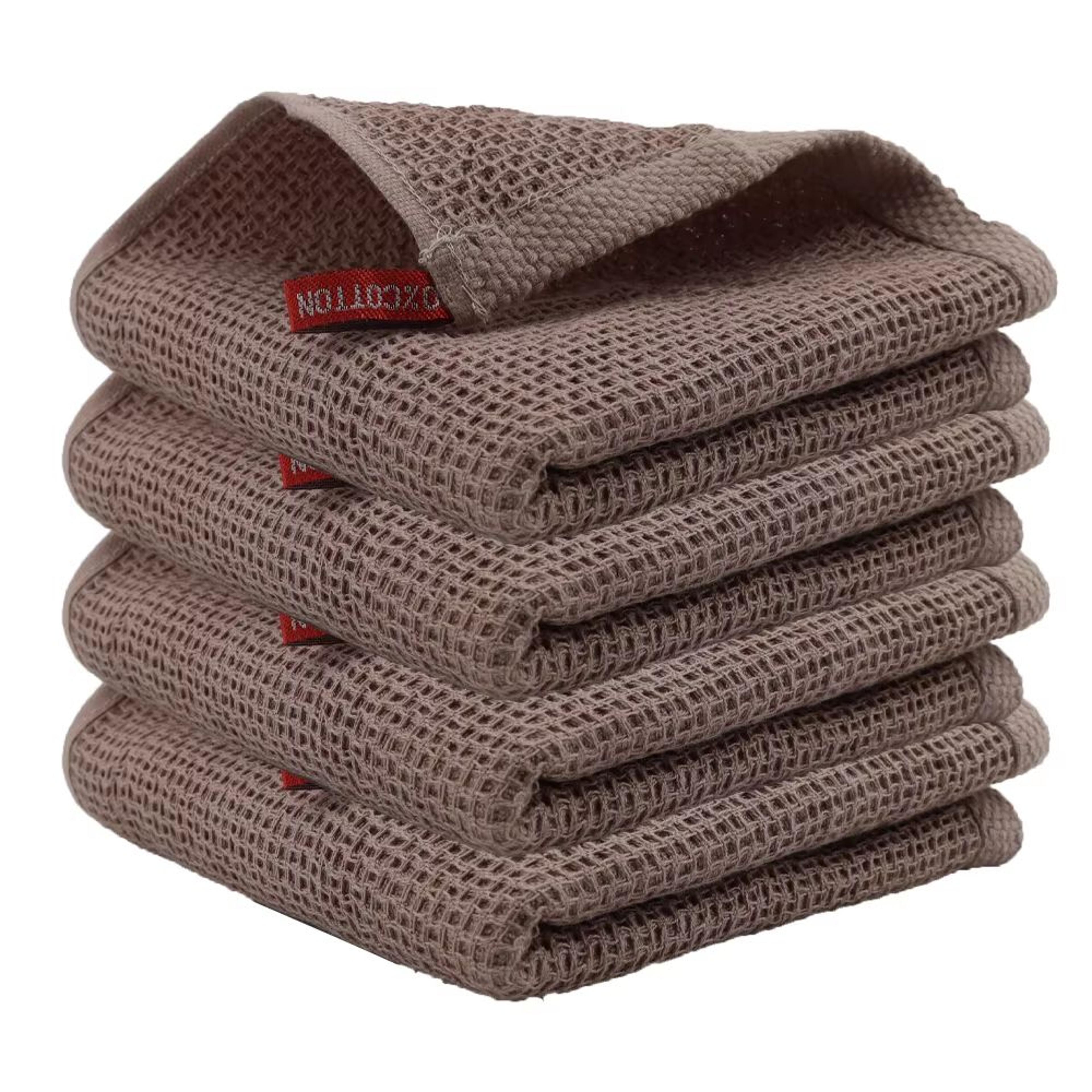 Ultra Soft Cotton Kitchen Towels 4Pack Absorbent Magic Cleaning Cloths 6