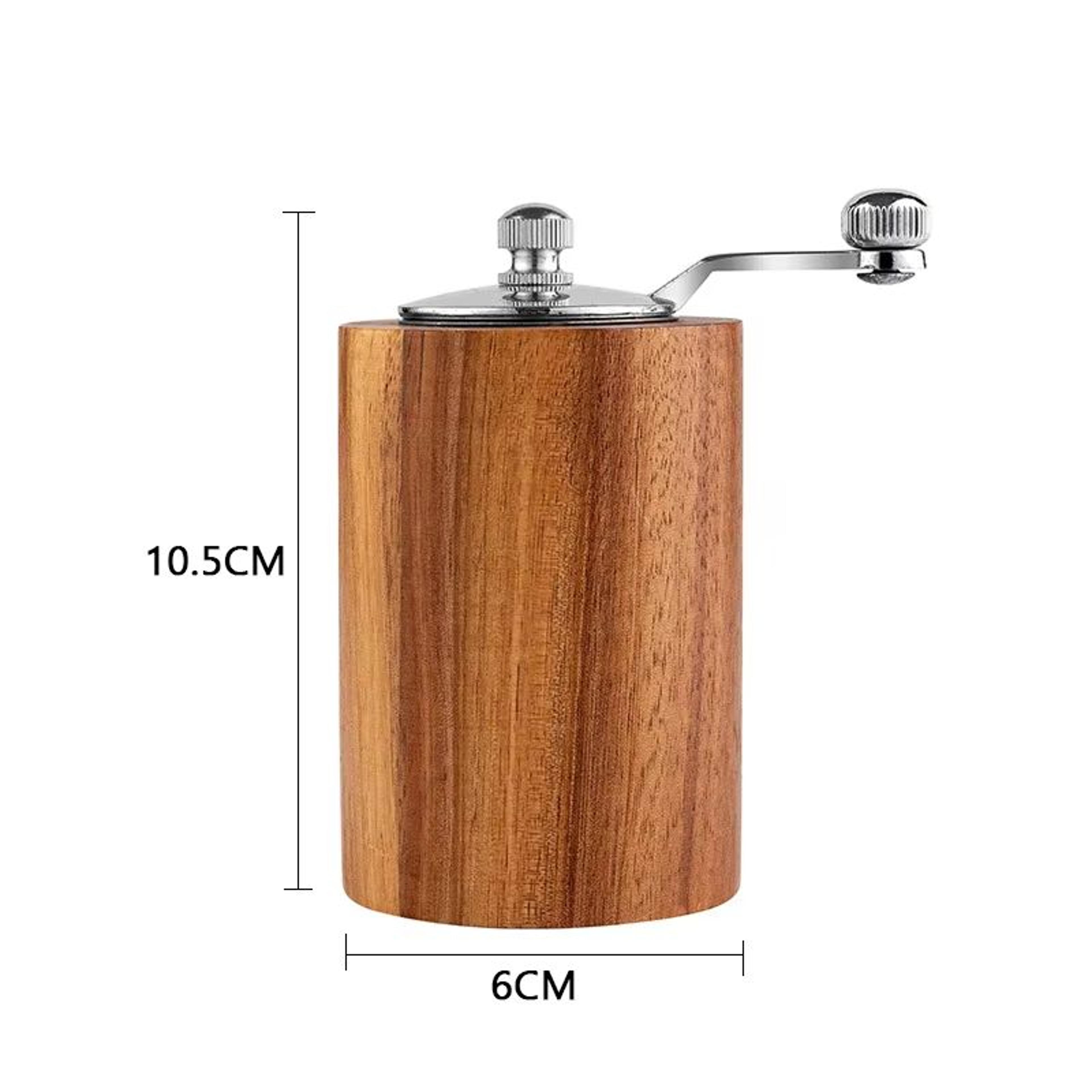 Handmade Wooden Salt And Pepper Grinder Adjustable Spice Coffee Seasoning Mill 5
