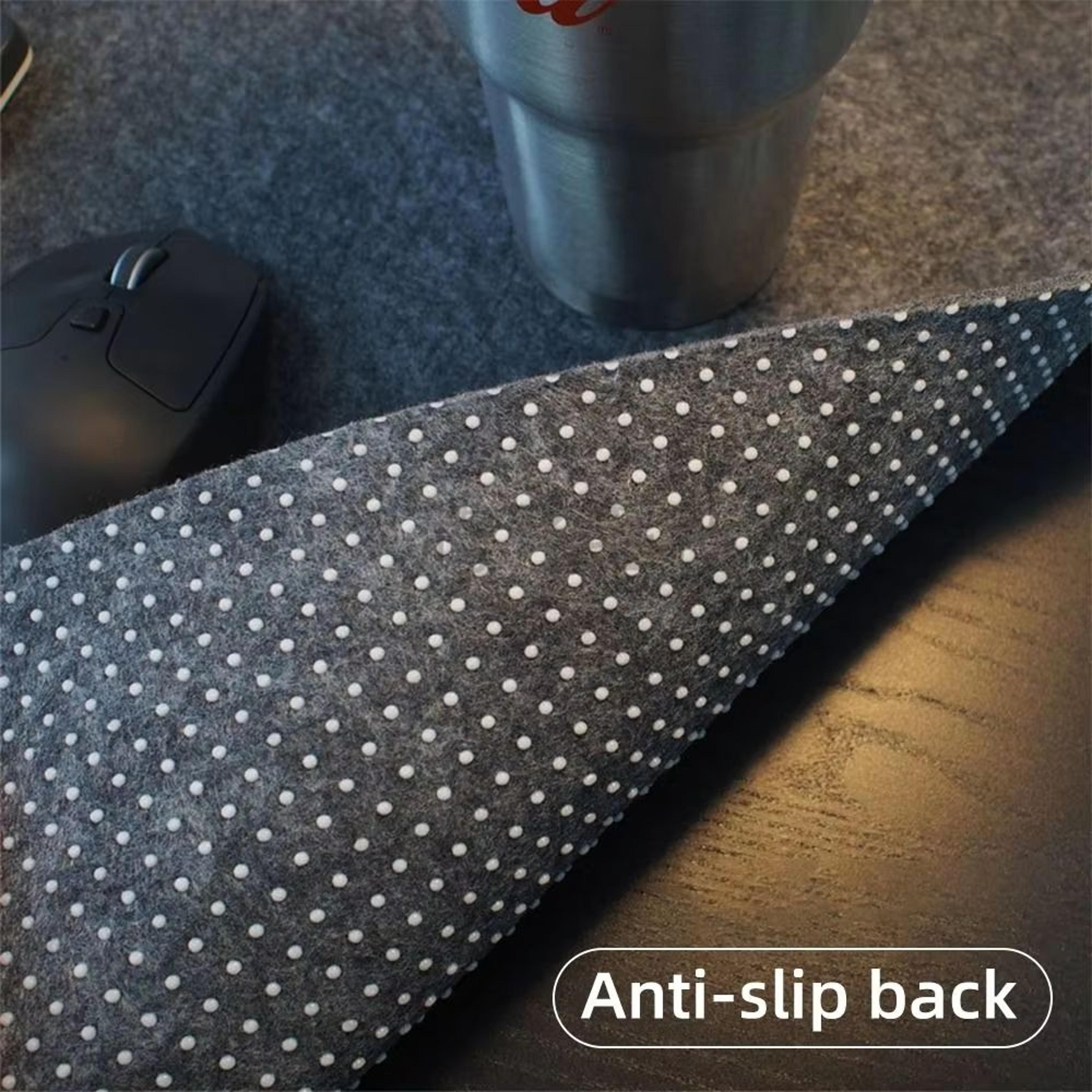 Large Wool Felt Mouse Pad NonSlip Gaming And Office Desk Protector Mat 4