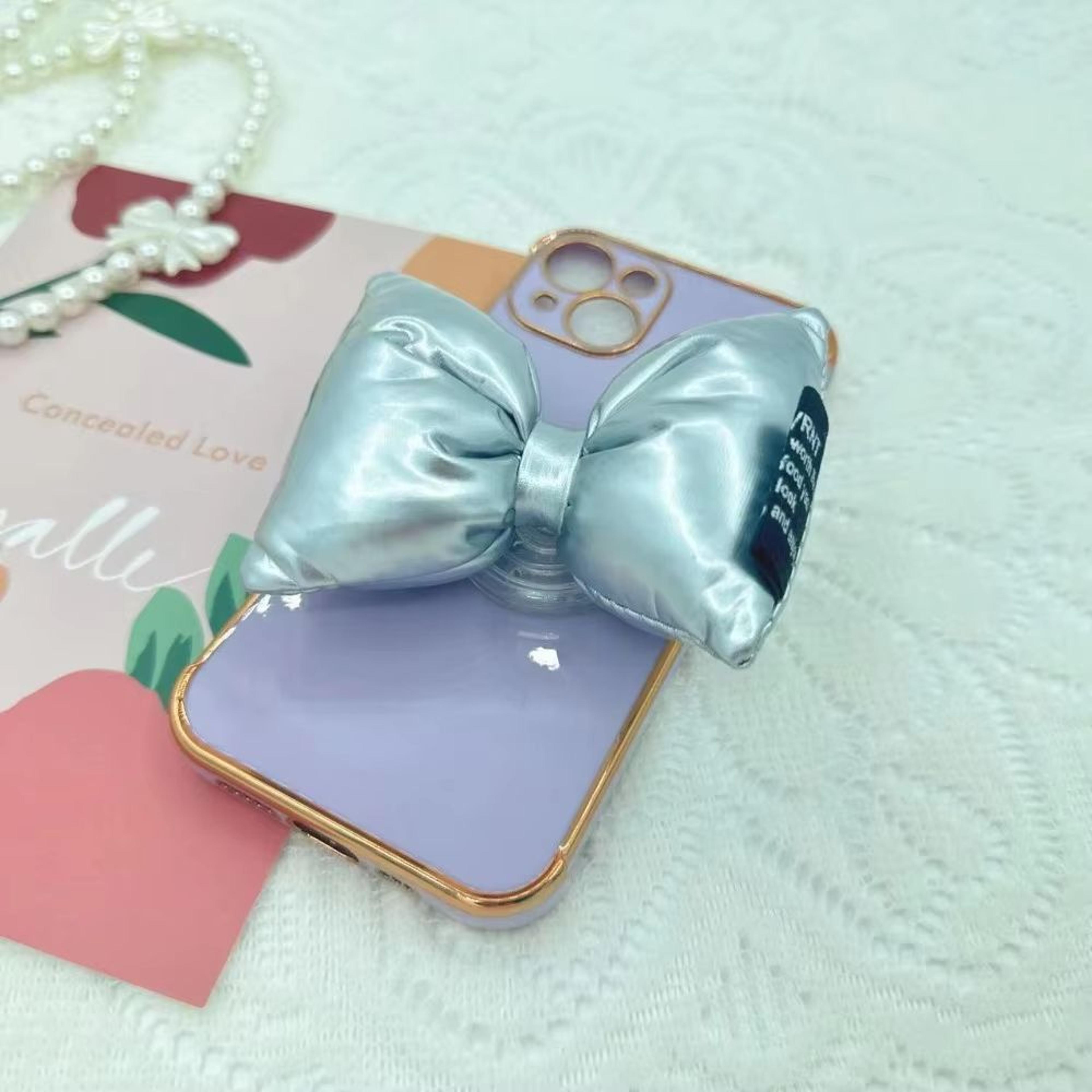 Cute 3D Down Jacket Bowknot Phone Grip Ring Holder For IPhone Samsung Devices 7