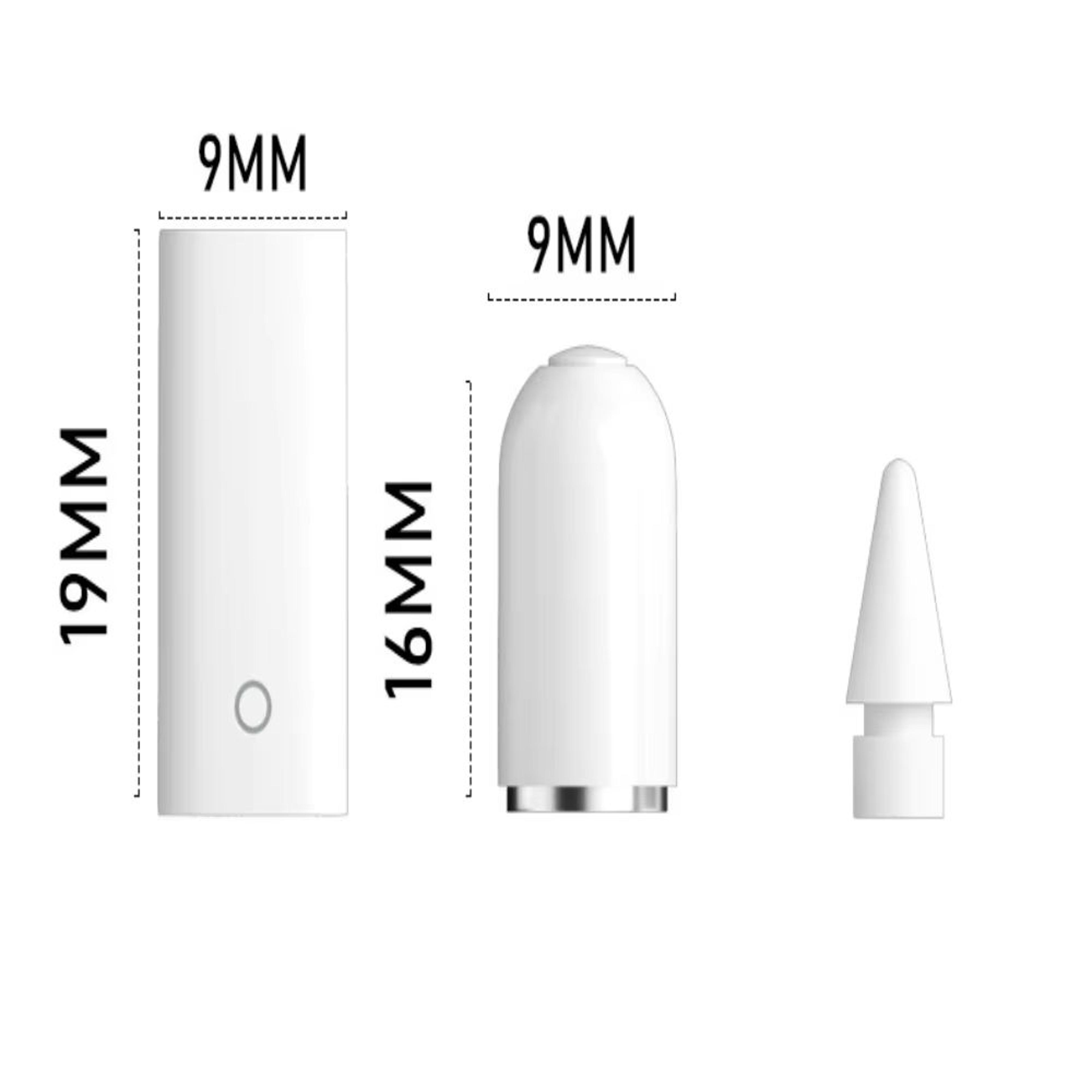 3Piece Magnetic Charging Cap Stylus Replacement Caps With BuiltIn Smart Chip For Apple Pencil 1 5