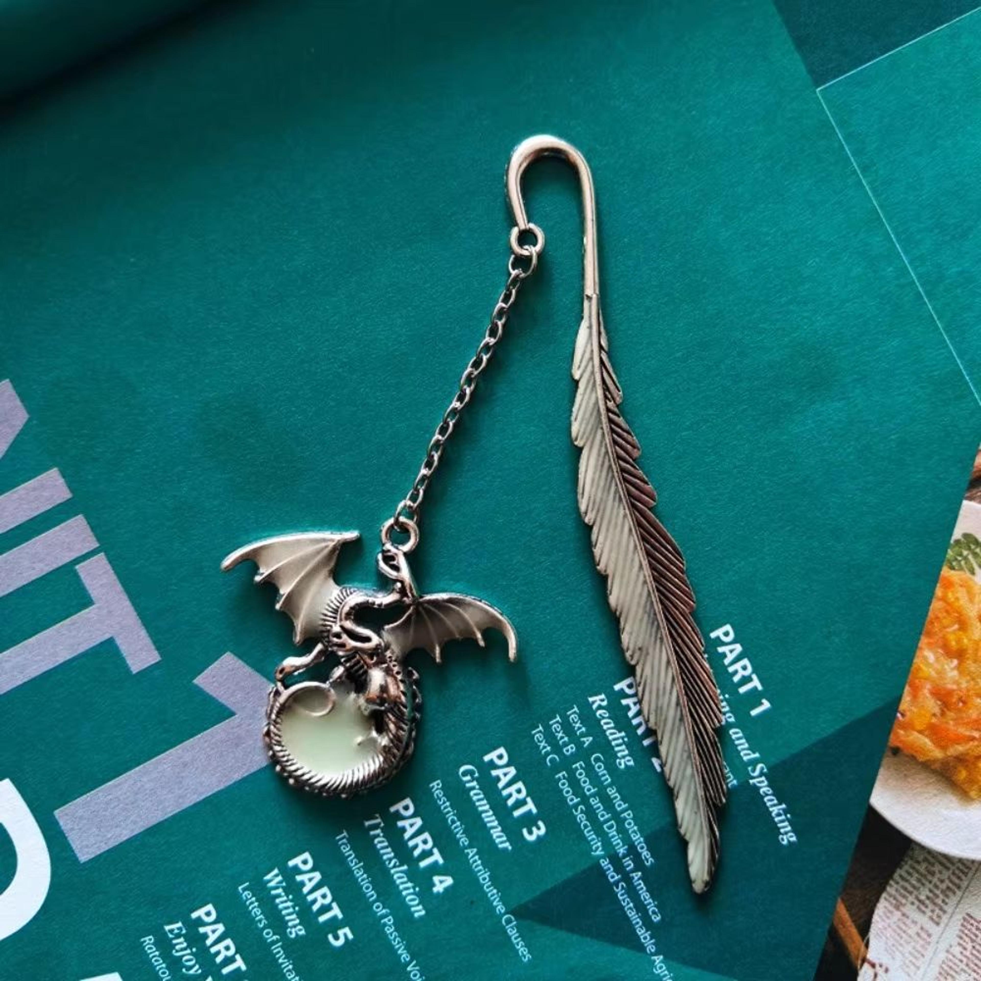 Vintage Winged Snitch Metal Bookmark With Deathly Hallows Index Divider Page Marker 3