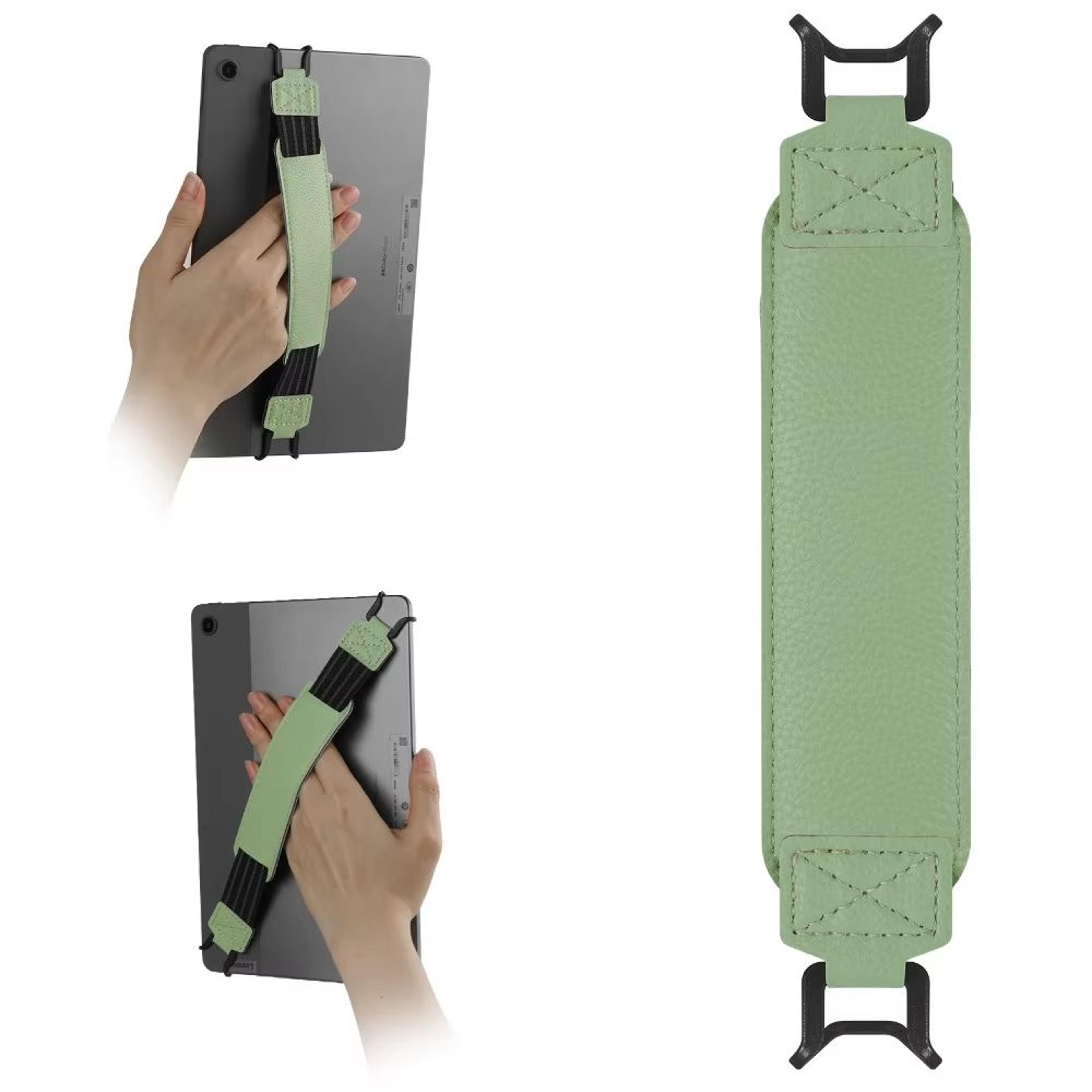Universal Leather Tablet Hand Strap With AntiSlip Finger Grip Holder 17