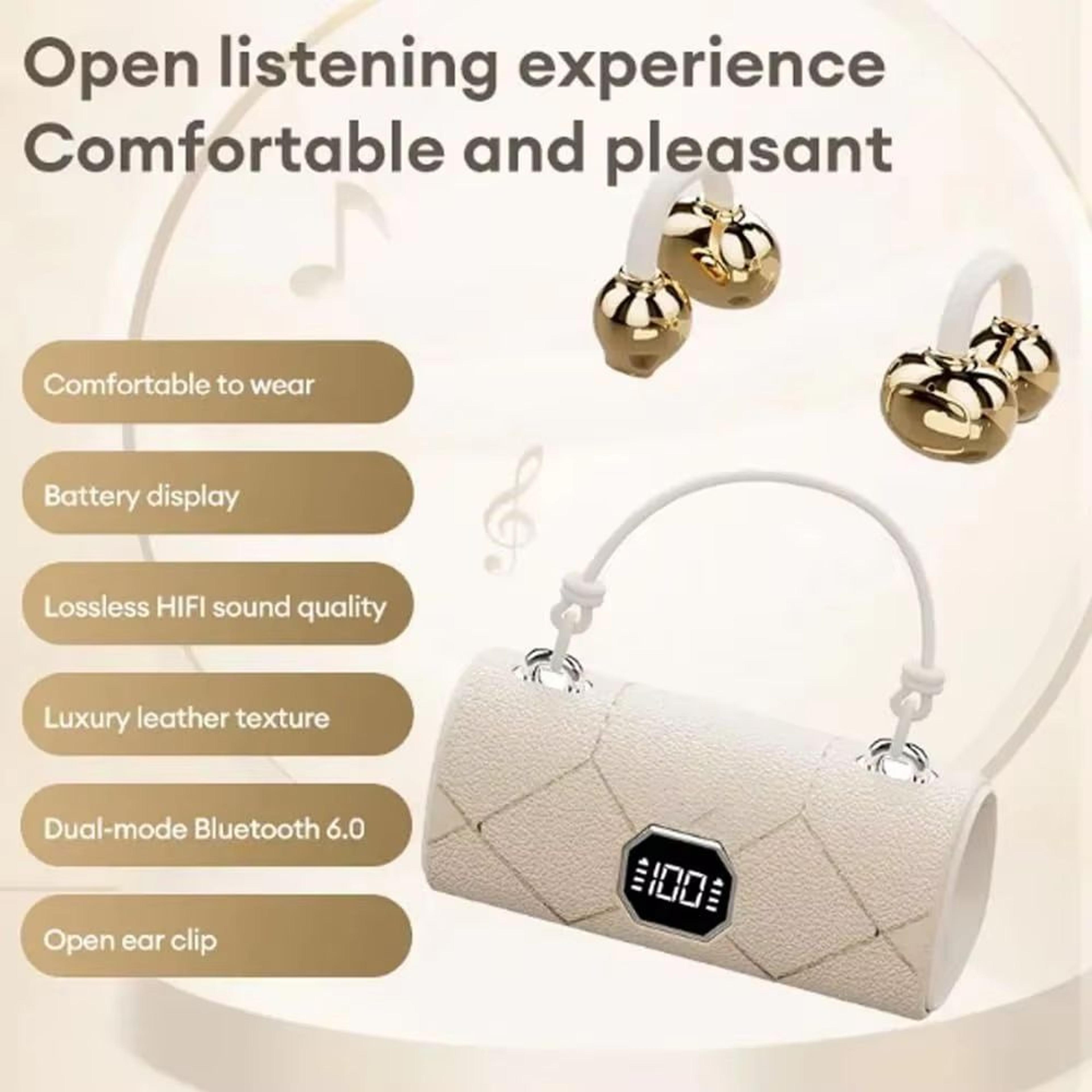 Touch Control Open Ear Wireless Earphones With LED Power Display And Sports Ear Clip 0