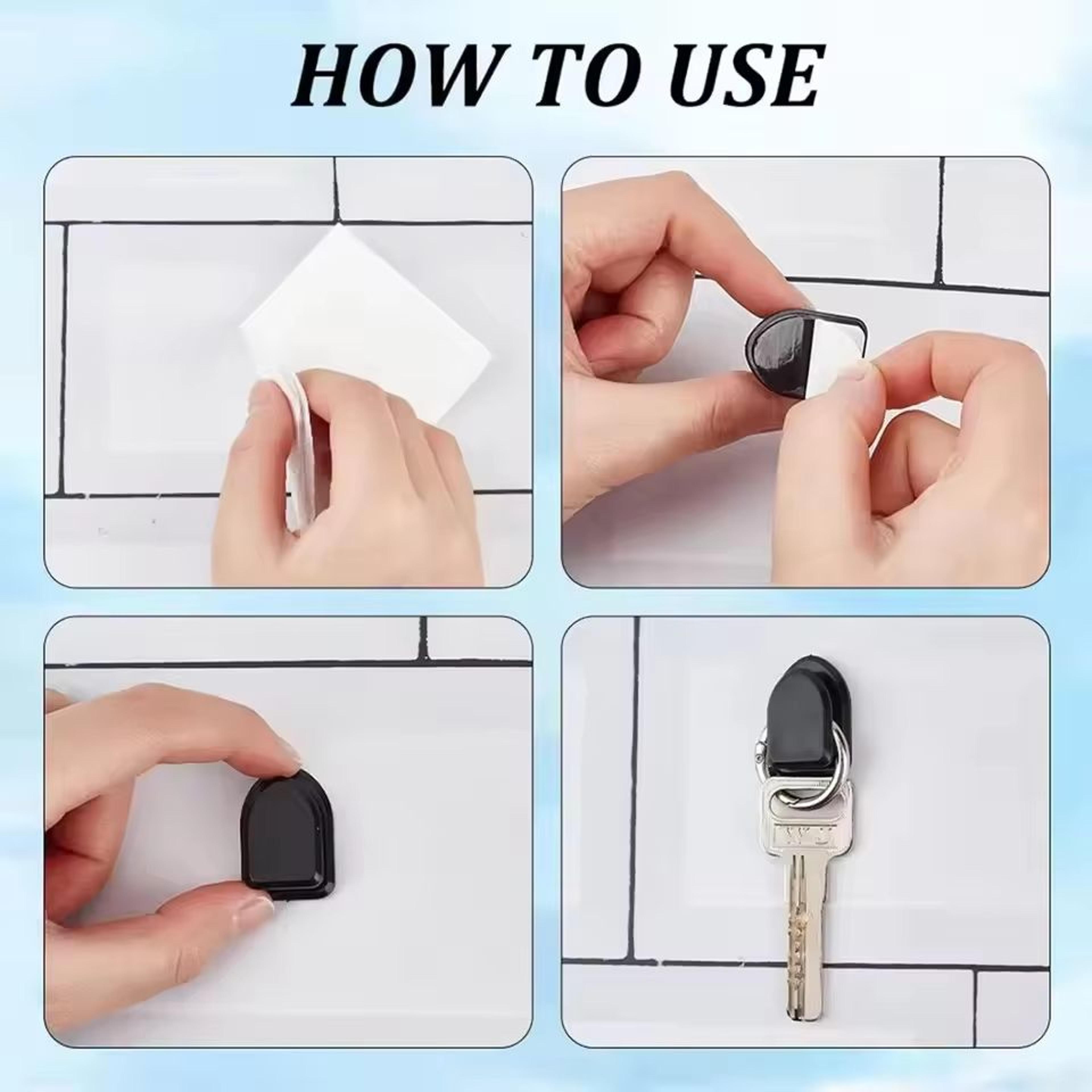 Mini SelfAdhesive Car Hooks For Cables Keys And Accessories 5