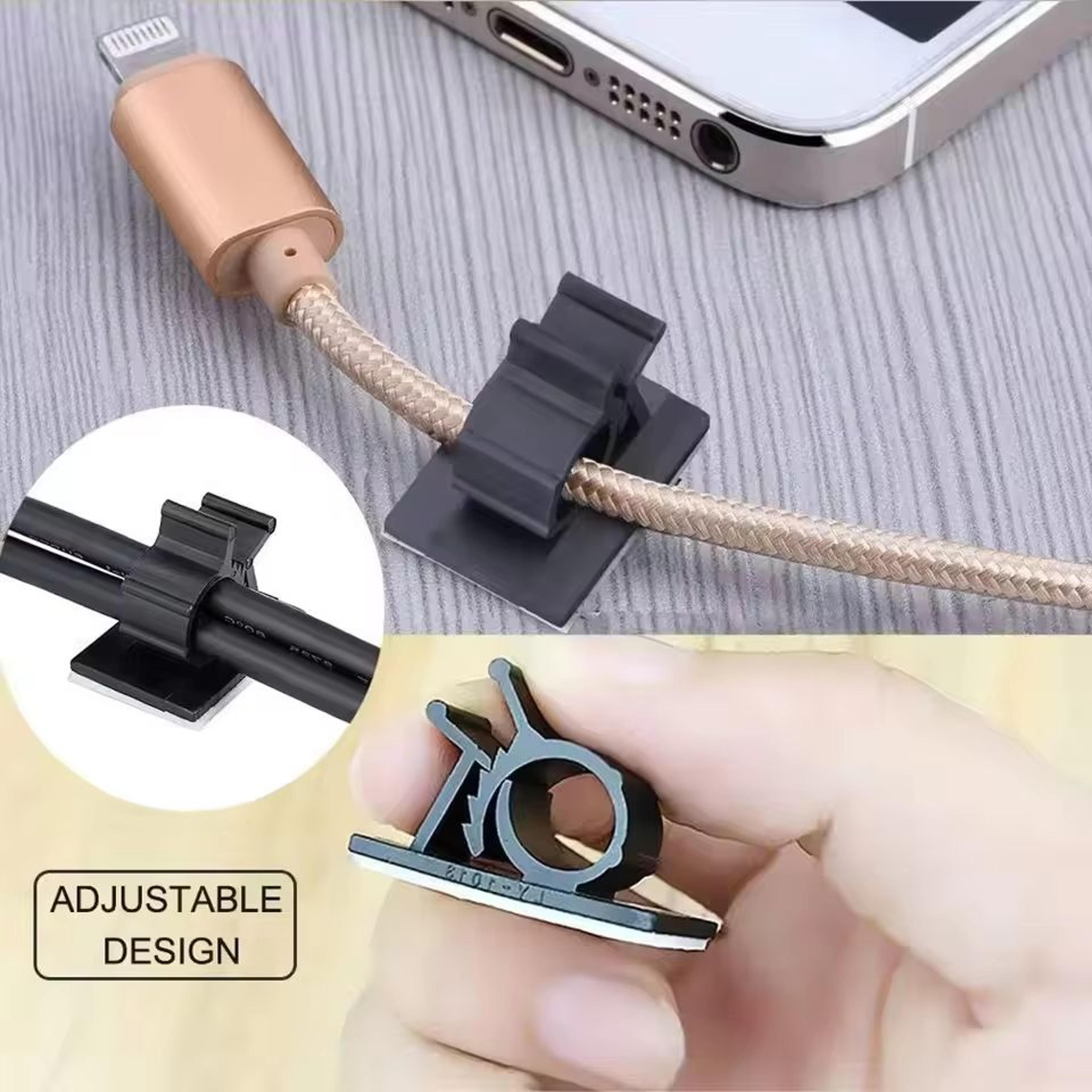 10PCS Adjustable SelfAdhesive Cable Organizer Clips And Wire Tie Mounts 3