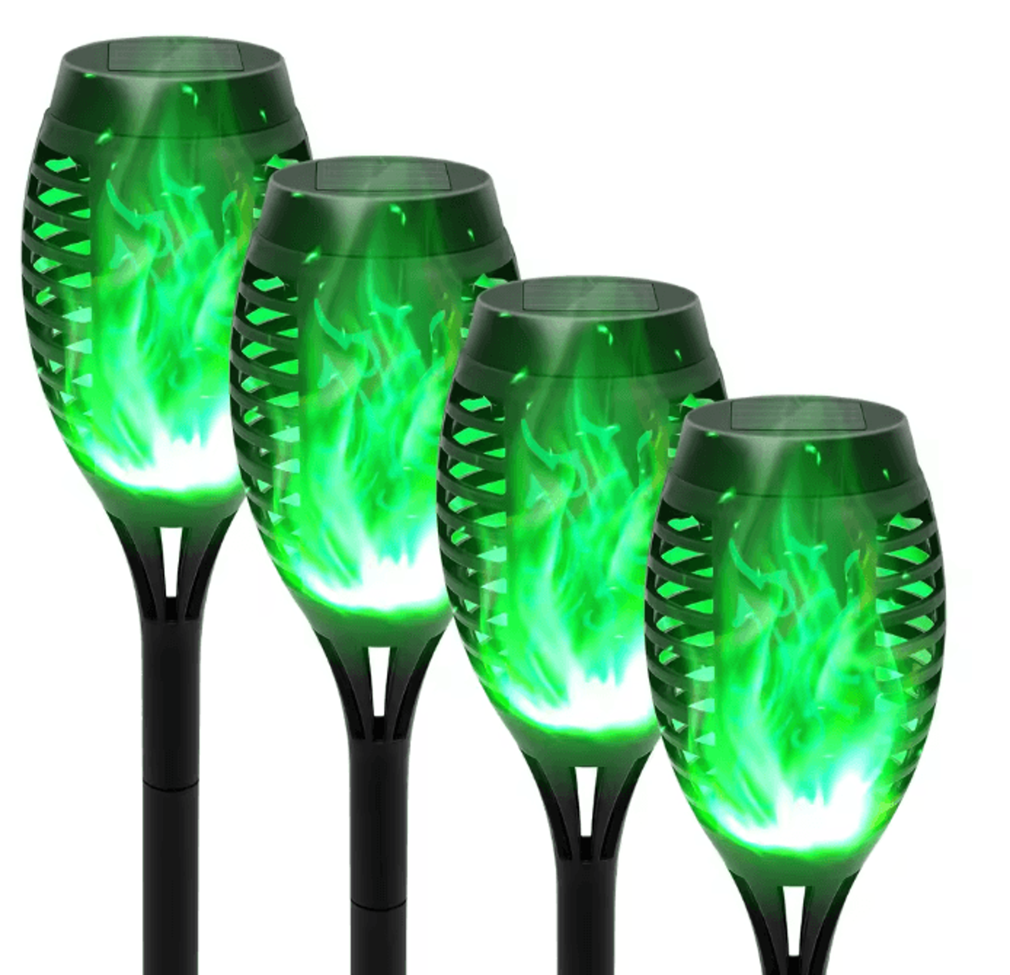 Solar Flickering Flame Outdoor Garden Light Landscape Stake Waterproof Solar Yard Decor 7