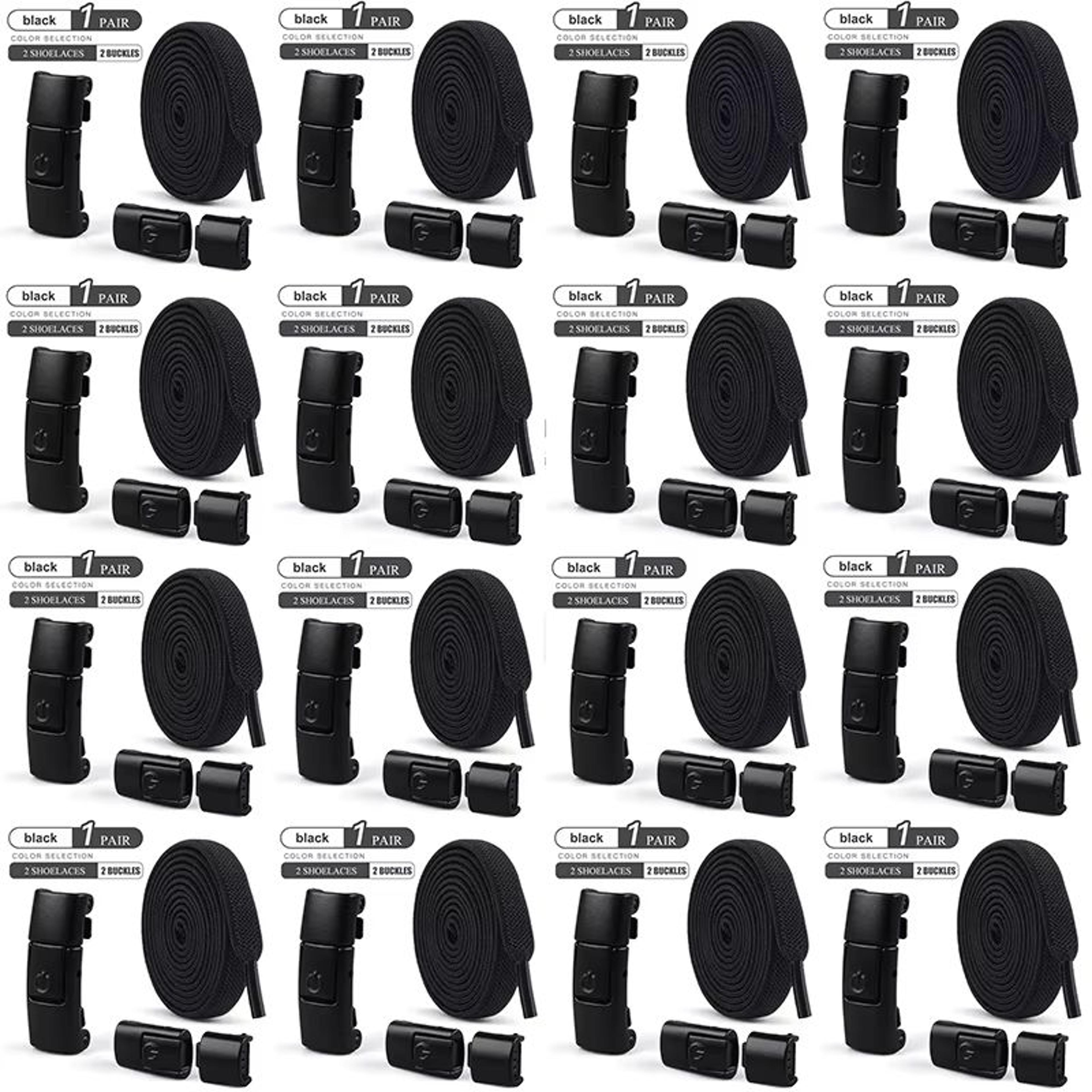 No Tie Shoelaces Press Lock Flat Laces 031in Wide For Sneakers Kids And Adults Quick Slip On Fit 22
