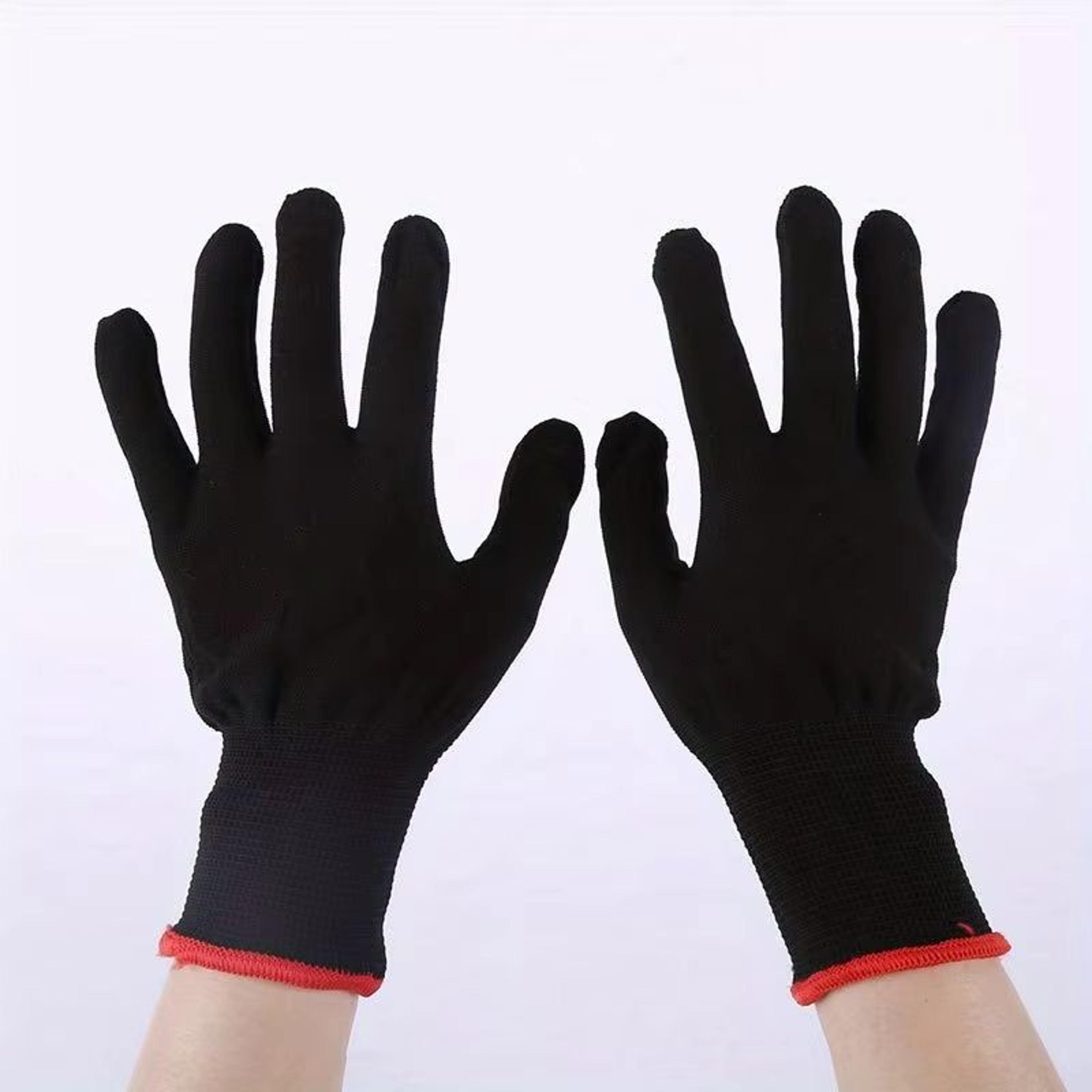 Breathable Nylon Work Gloves Uncoated Garden Gloves For Digging And Planting Lightweight FullFinger 3
