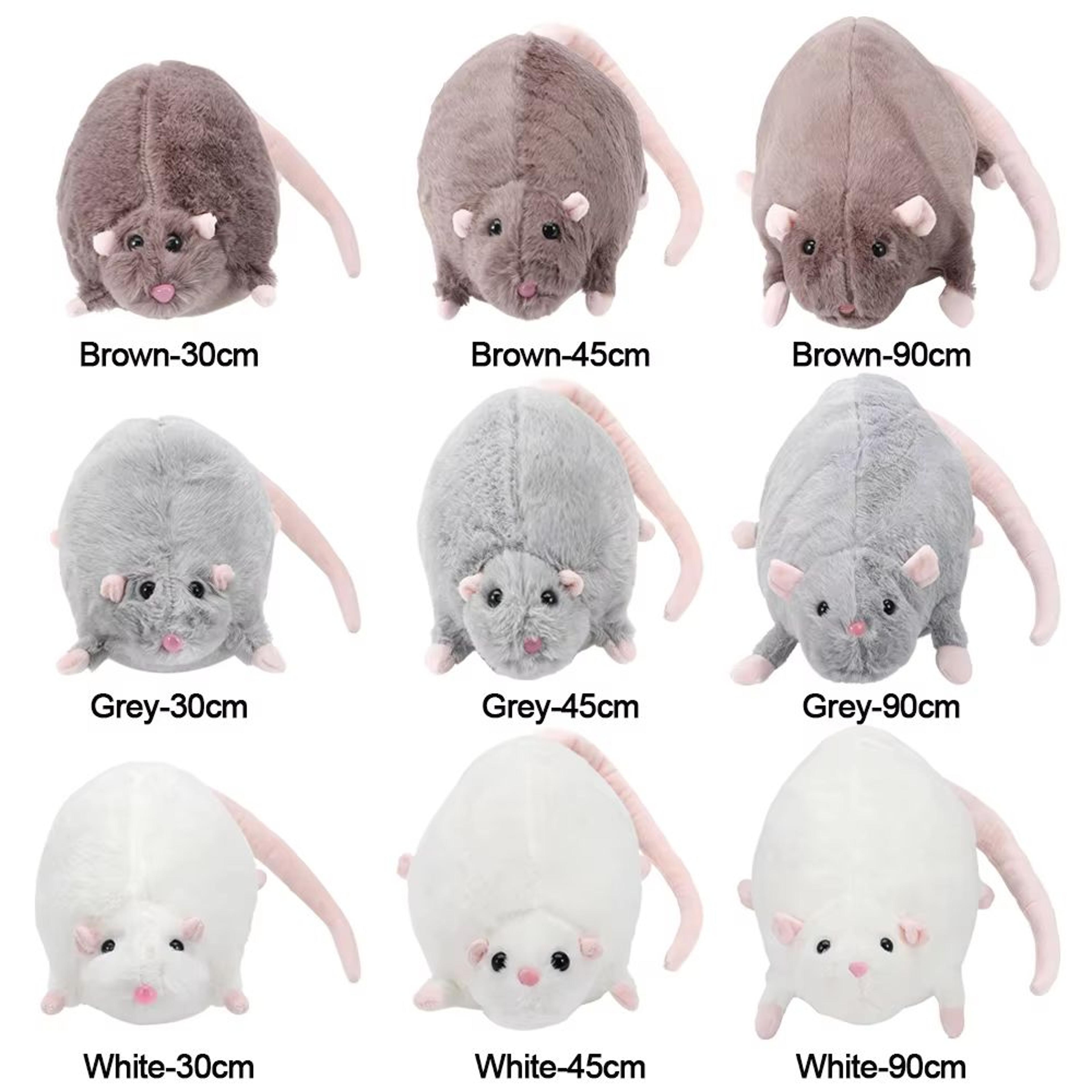 Cute Oversized Mouse Plush Doll With Flower Branch Soft Long Hug Pillow 1181in 1772in 3543in 5
