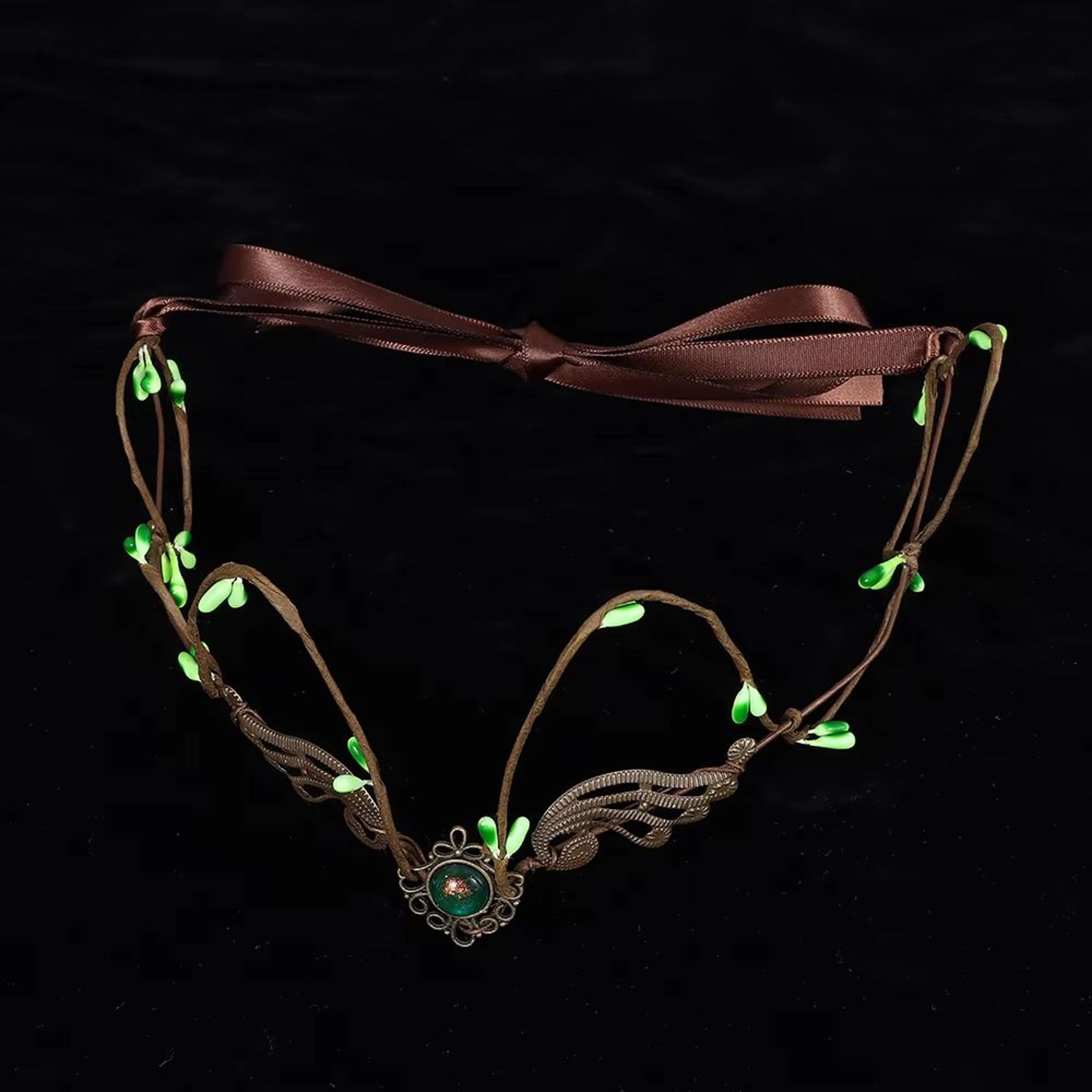Elven Vine Elf Crown Tiara Headpiece For Fairy Witch And Woodland Looks Gothic Bridal Hair Accessor 4