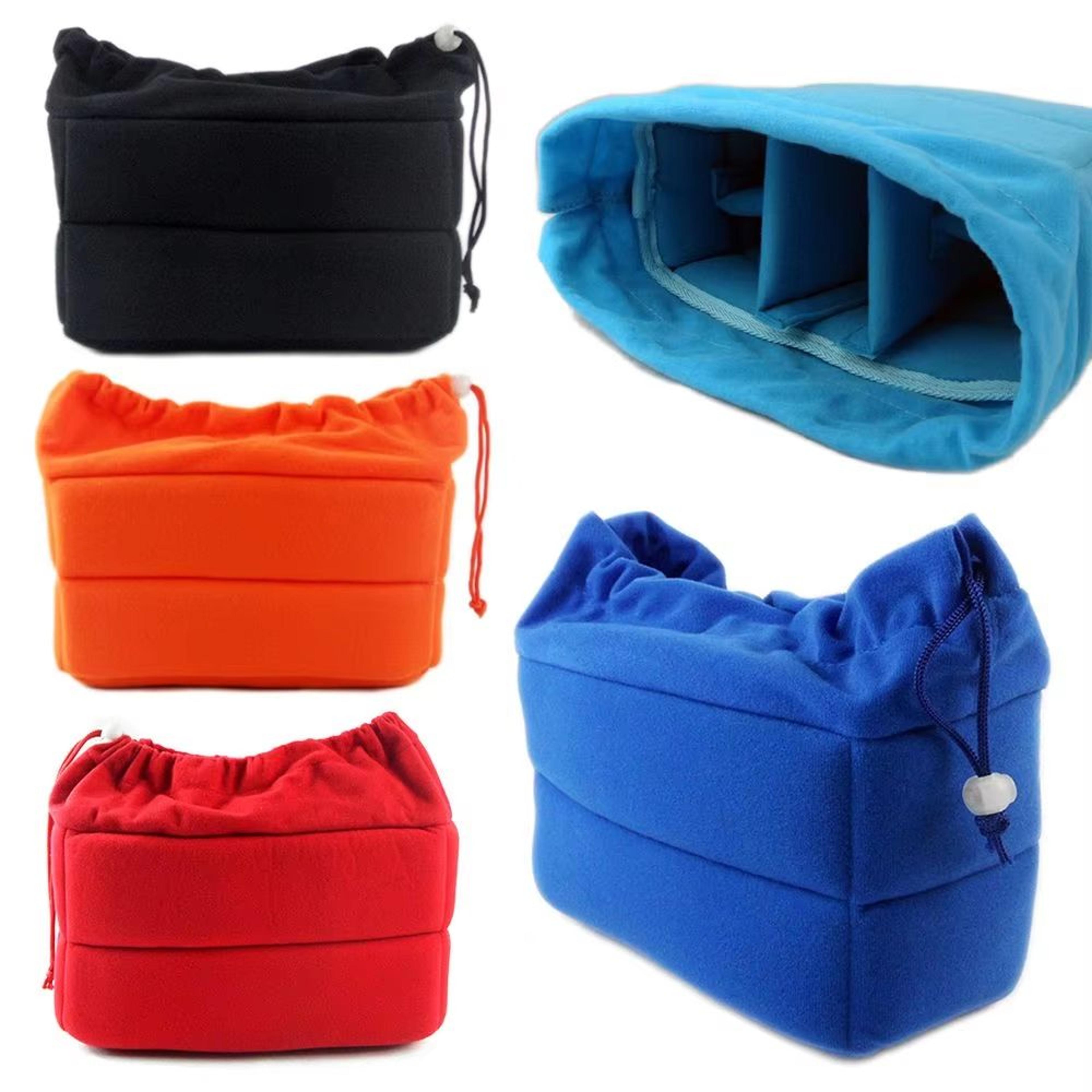 Padded Camera Insert Bag With Velvet Lining  Shockproof Protective Case For DSLR Cameras And Lenses 0