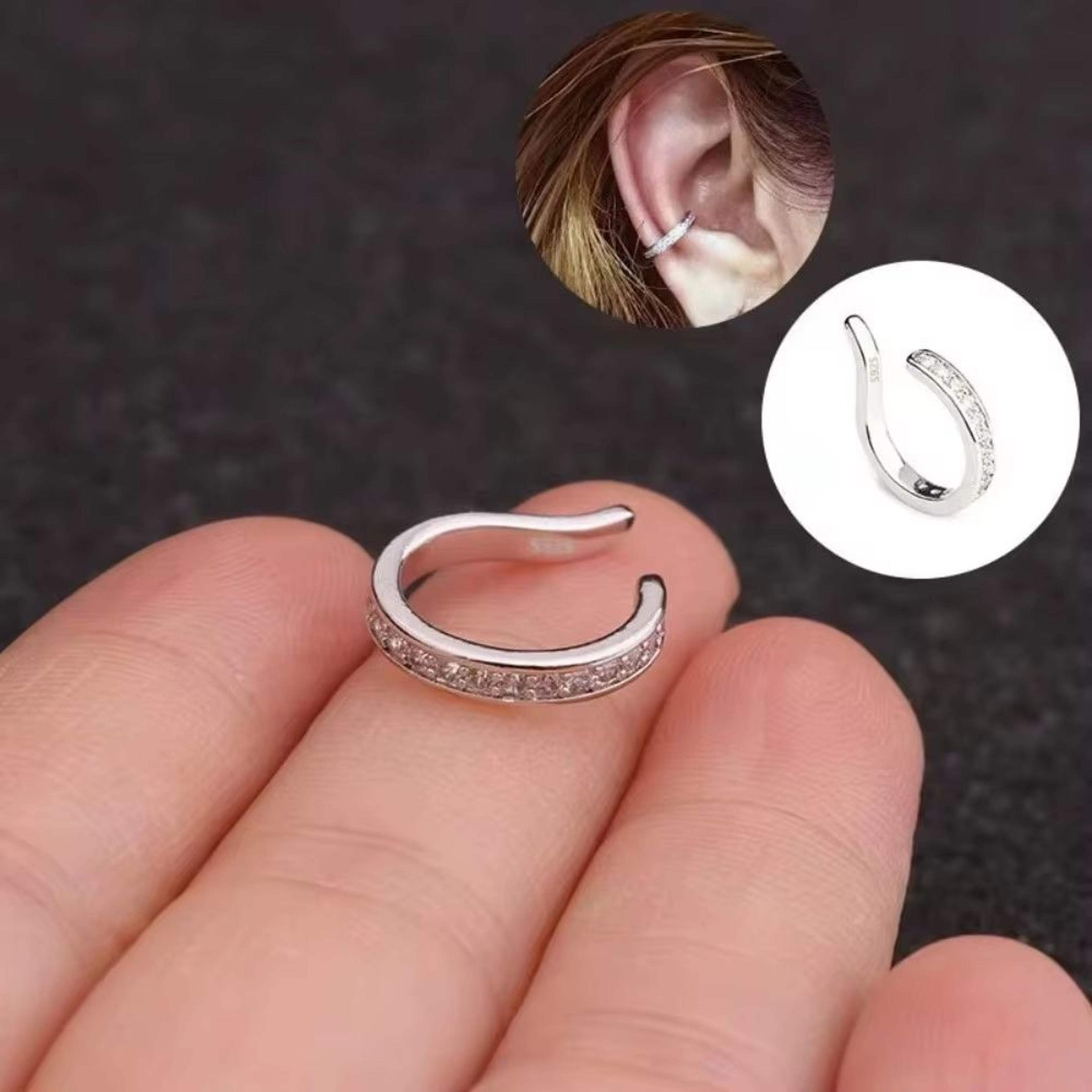 Reusable Ear Corrector Clip Earrings Hypoallergenic Punk Rock NoHole Ear Clips Unisex Style 1