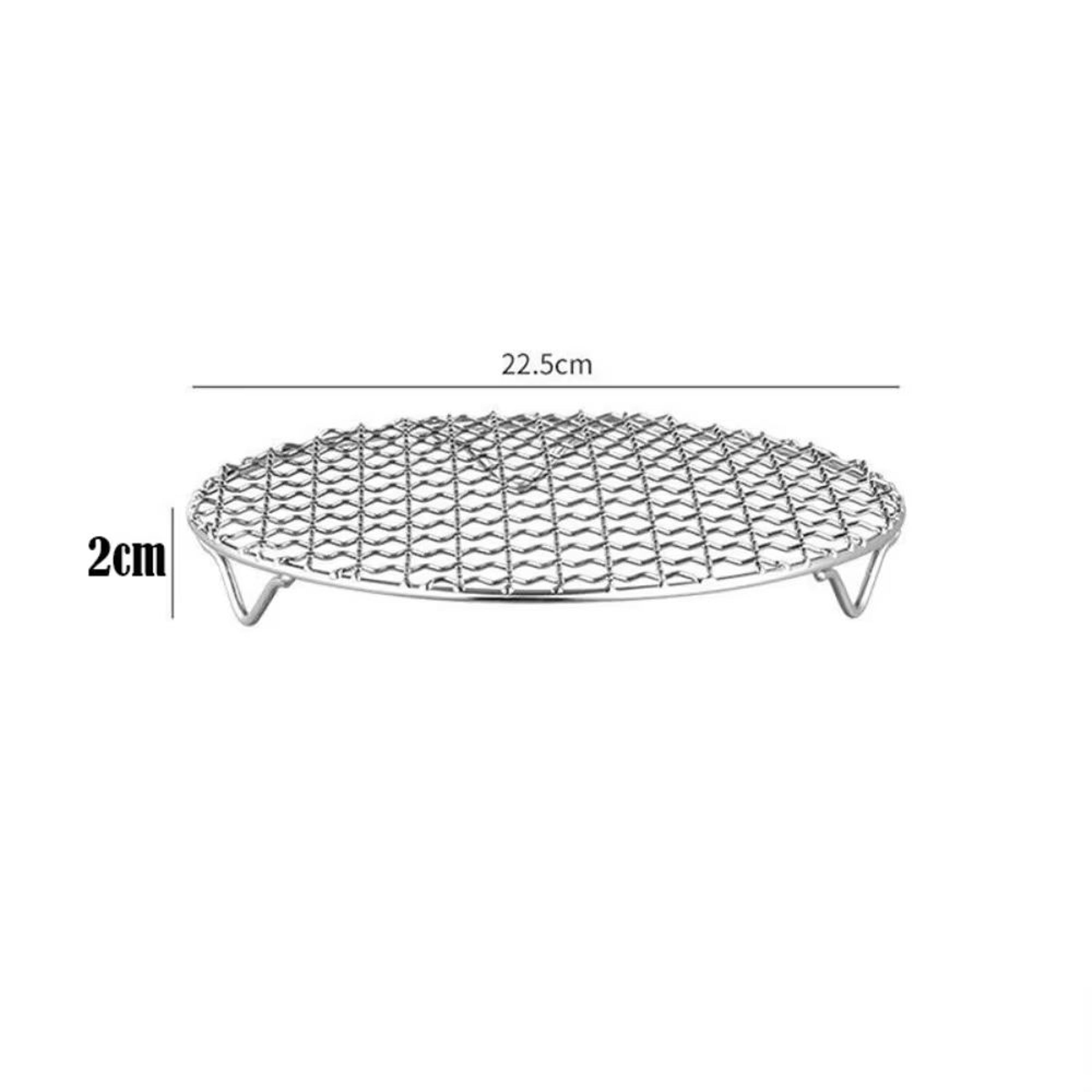Round Stackable Air Fryer Rack Stainless Steel Grid With Feet MultiLevel Dehydrator Rack For Air Fr 6