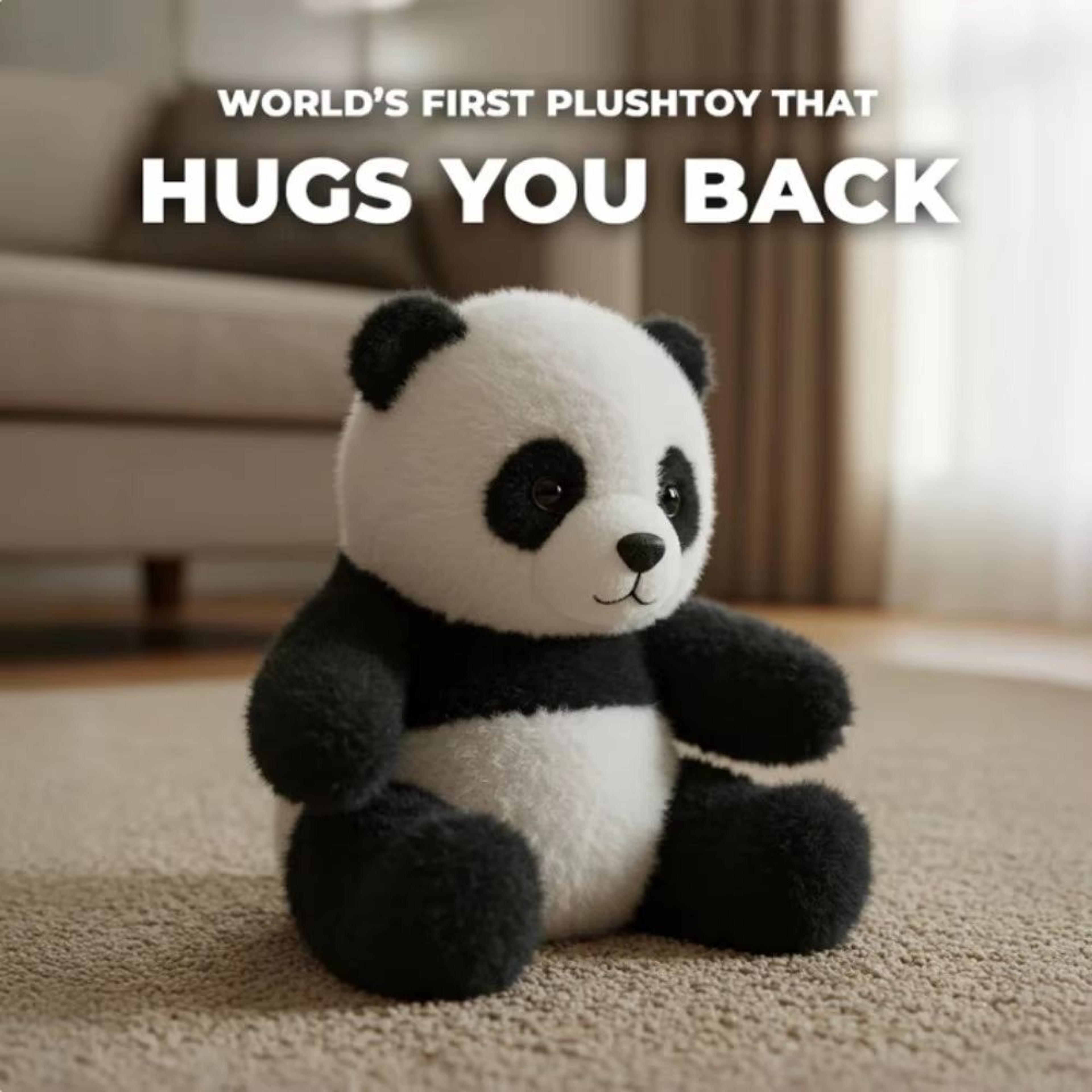 Panda Emotional Plush Toy HugMotion You Back Panda Stuffed Animal For Comfort Support And Cuddling 6