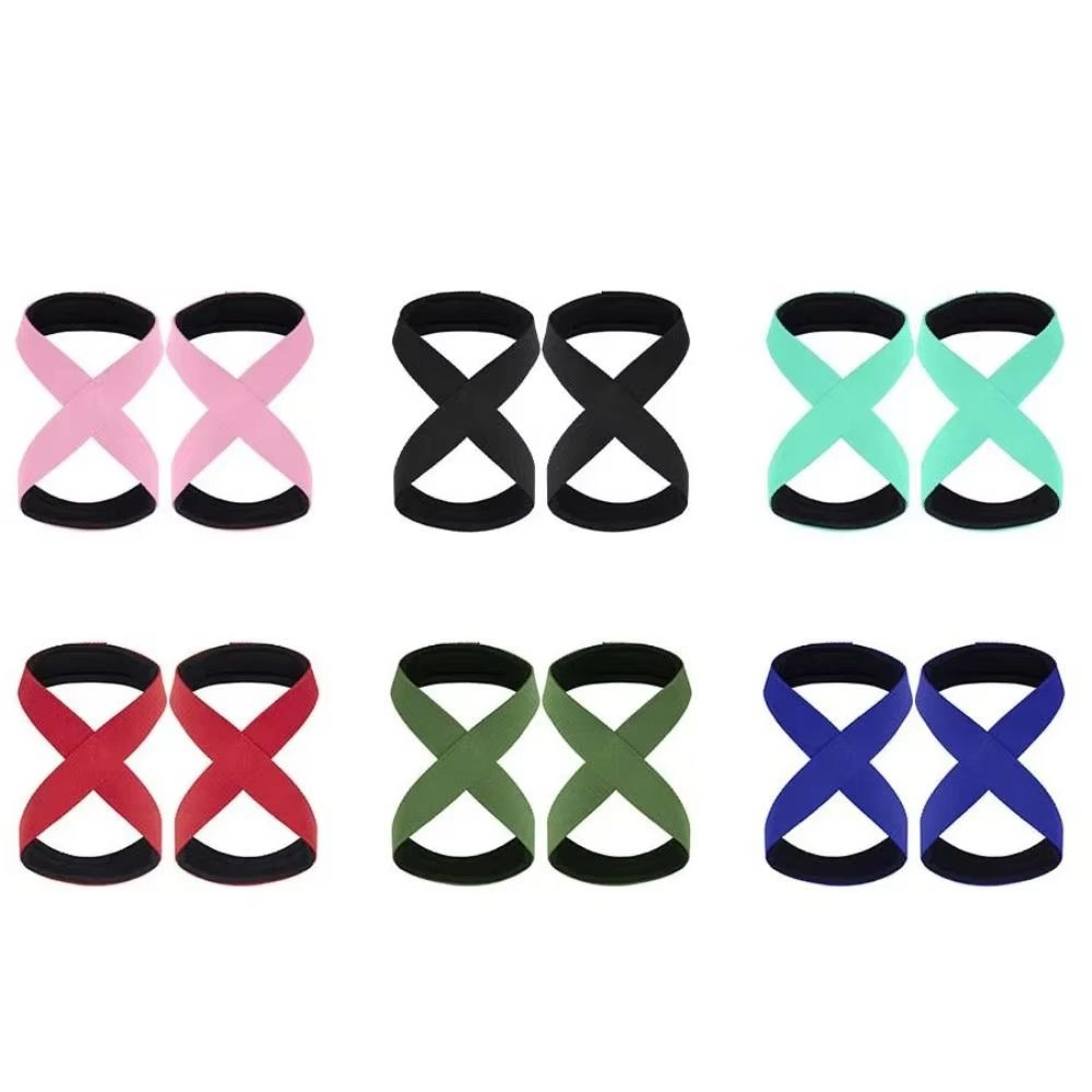 AntiSlip Weightlifting Wrist Straps Pair Adjustable Grip Support Wraps For Deadlifts Pull Days And  1