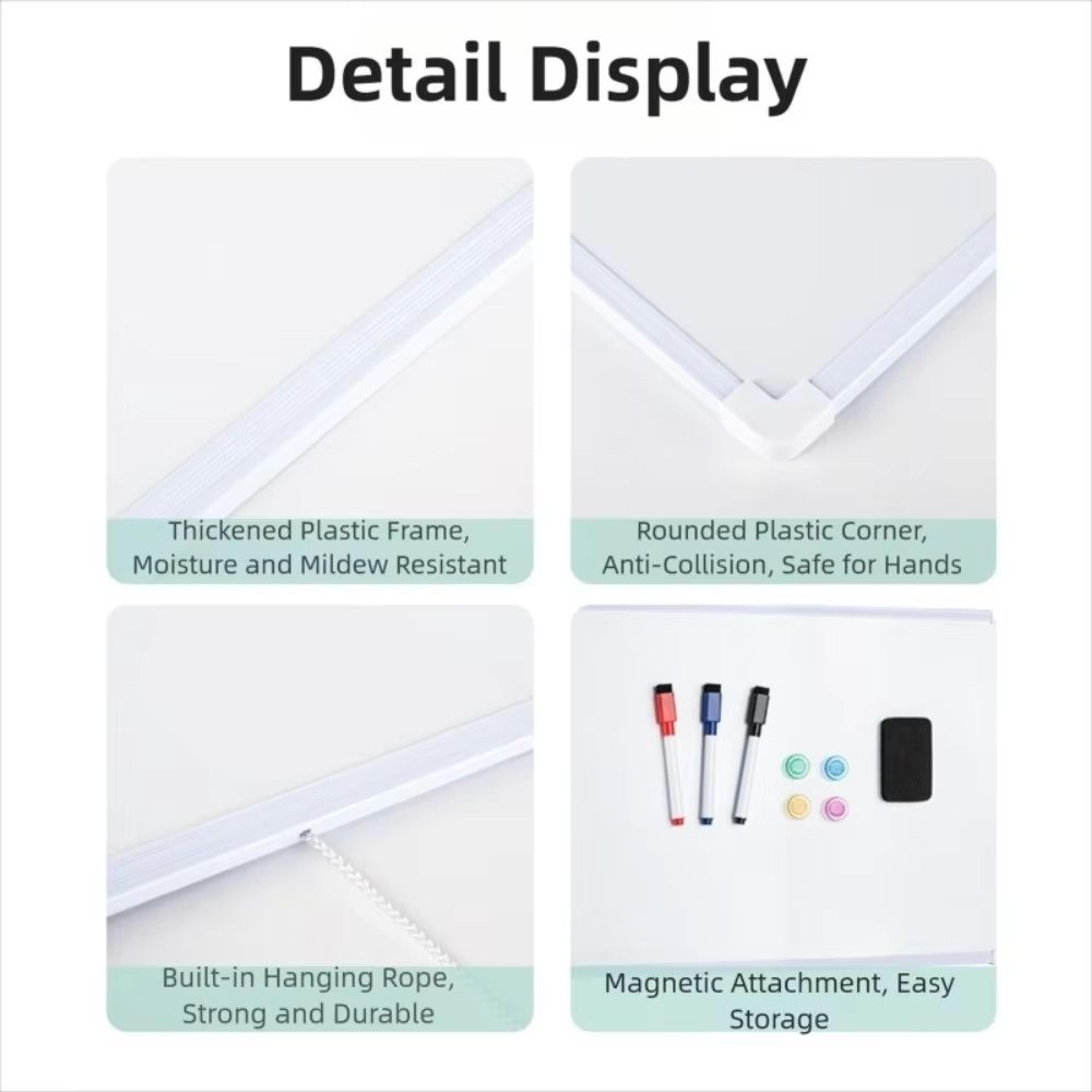 Magnetic DoubleSided Dry Erase Board With Markers  Magnets 16 X 12 3