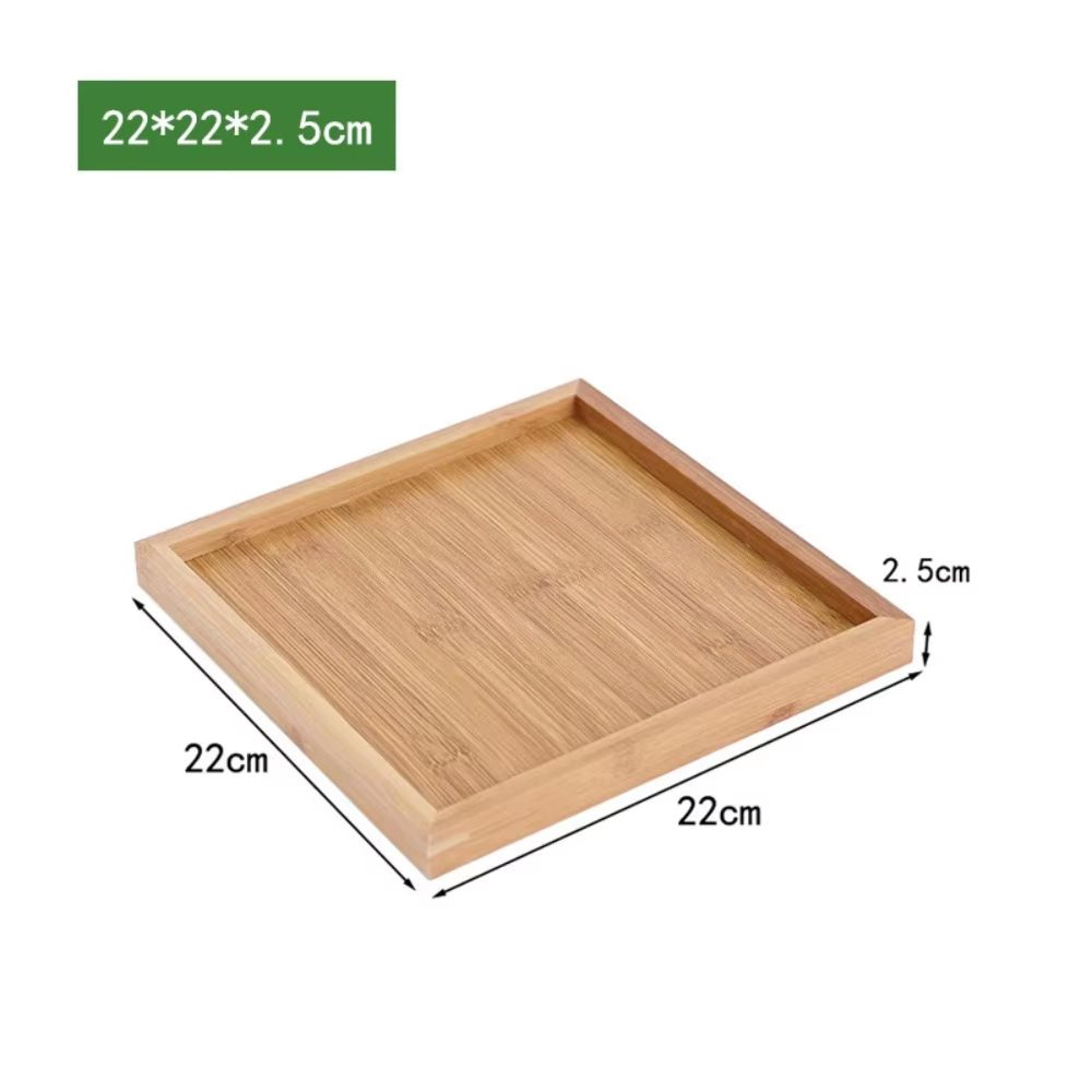 Rectangular Retro Bamboo Storage Tray For Home Organization 6