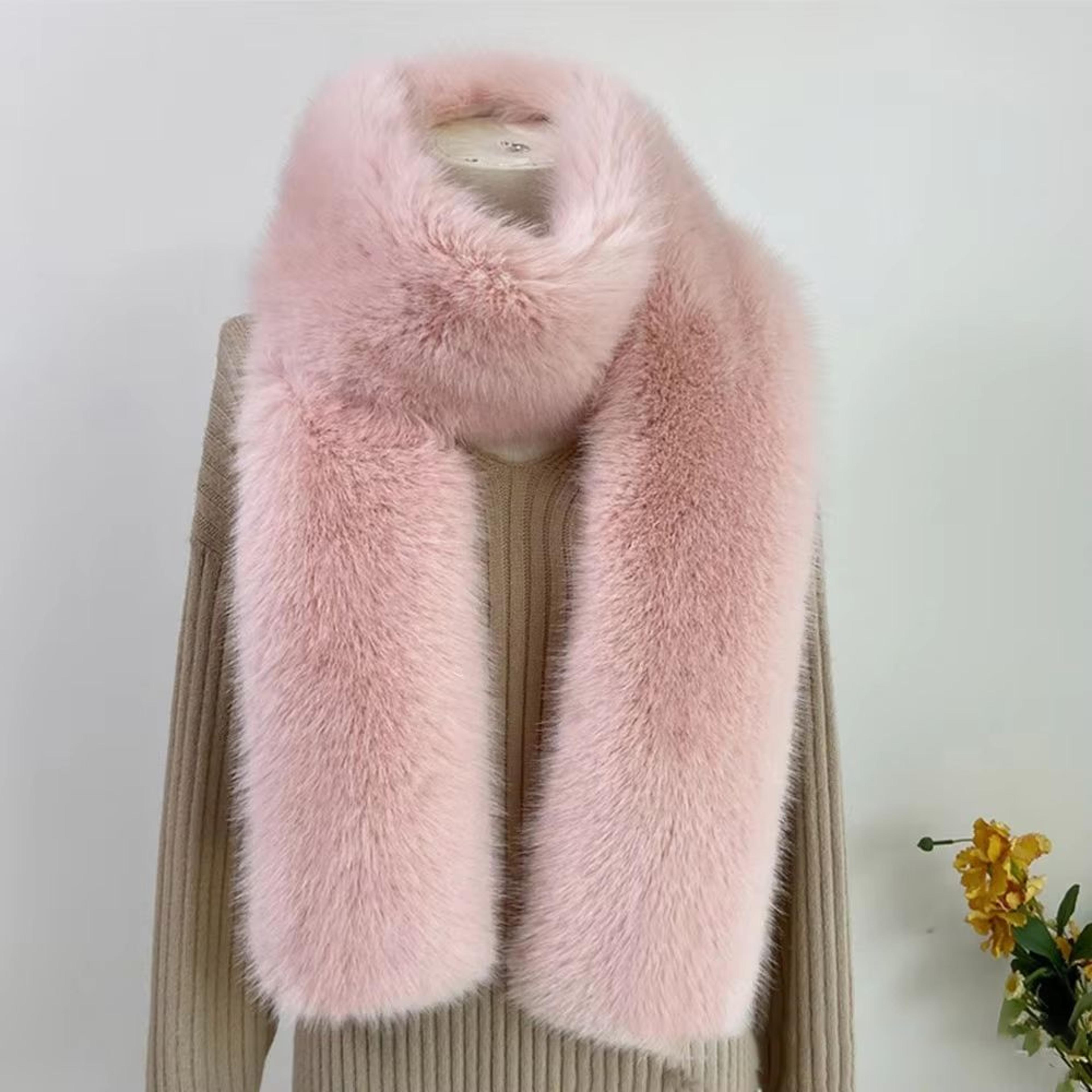 Luxury Plush Fake Fur Long Scarf 7087in Soft Winter Wrap  Shawl 9
