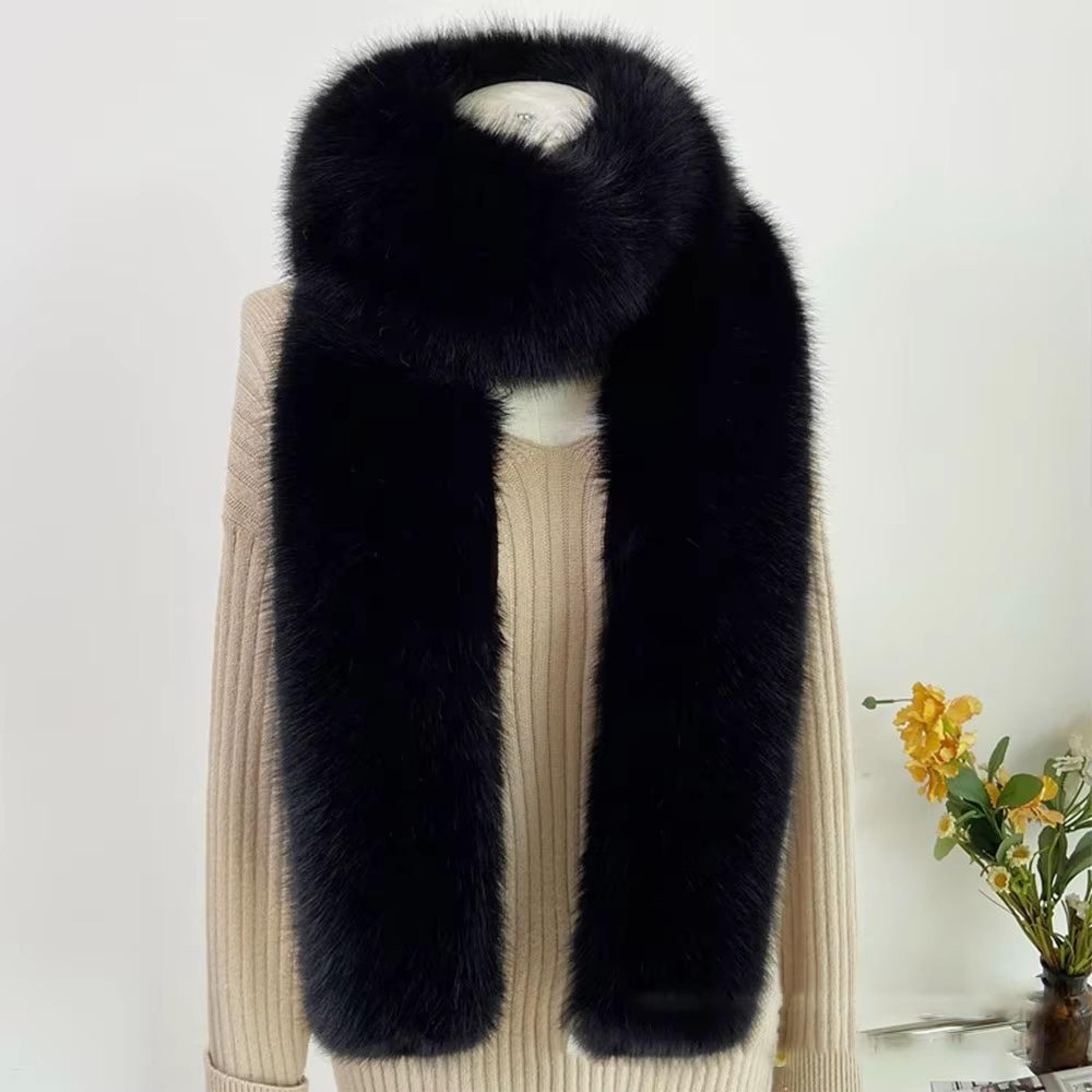 Luxury Plush Fake Fur Long Scarf 7087in Soft Winter Wrap  Shawl 7