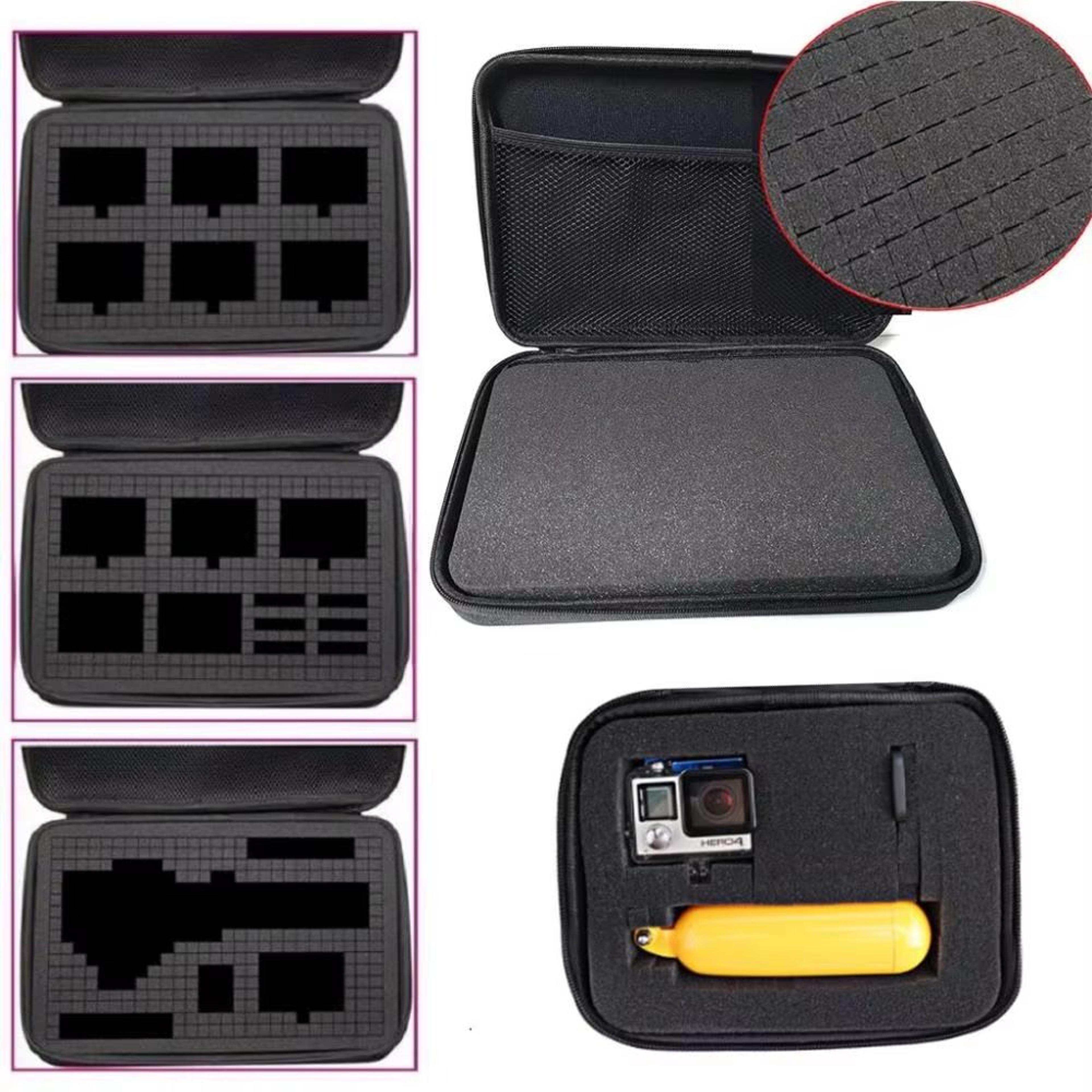 Portable Foam Travel Storage Box For GoPro DJI SJCAM  Action Cameras 0