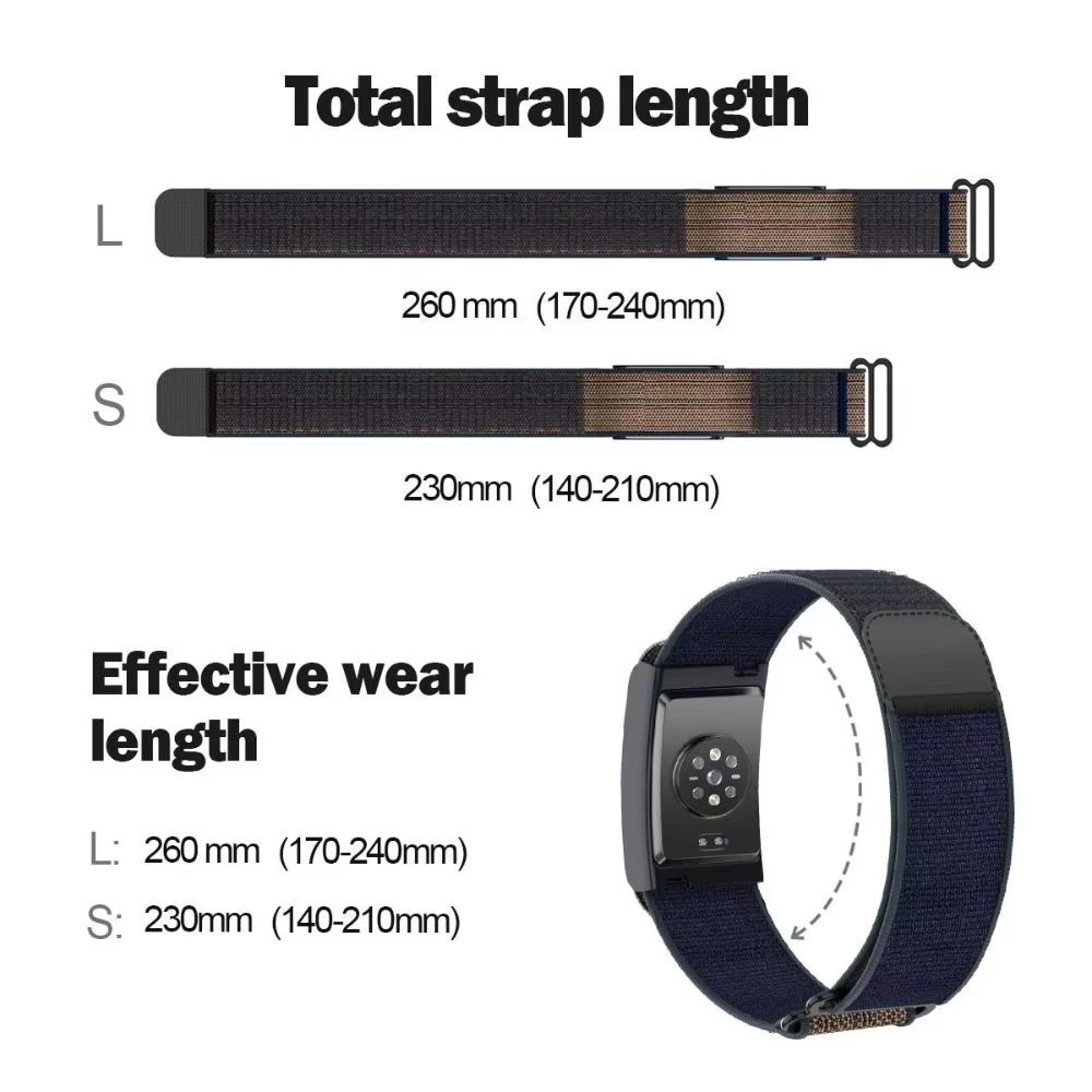 087in Breathable Nylon Sport Loop Adjustable Fitness Tracker Replacement Strap 5