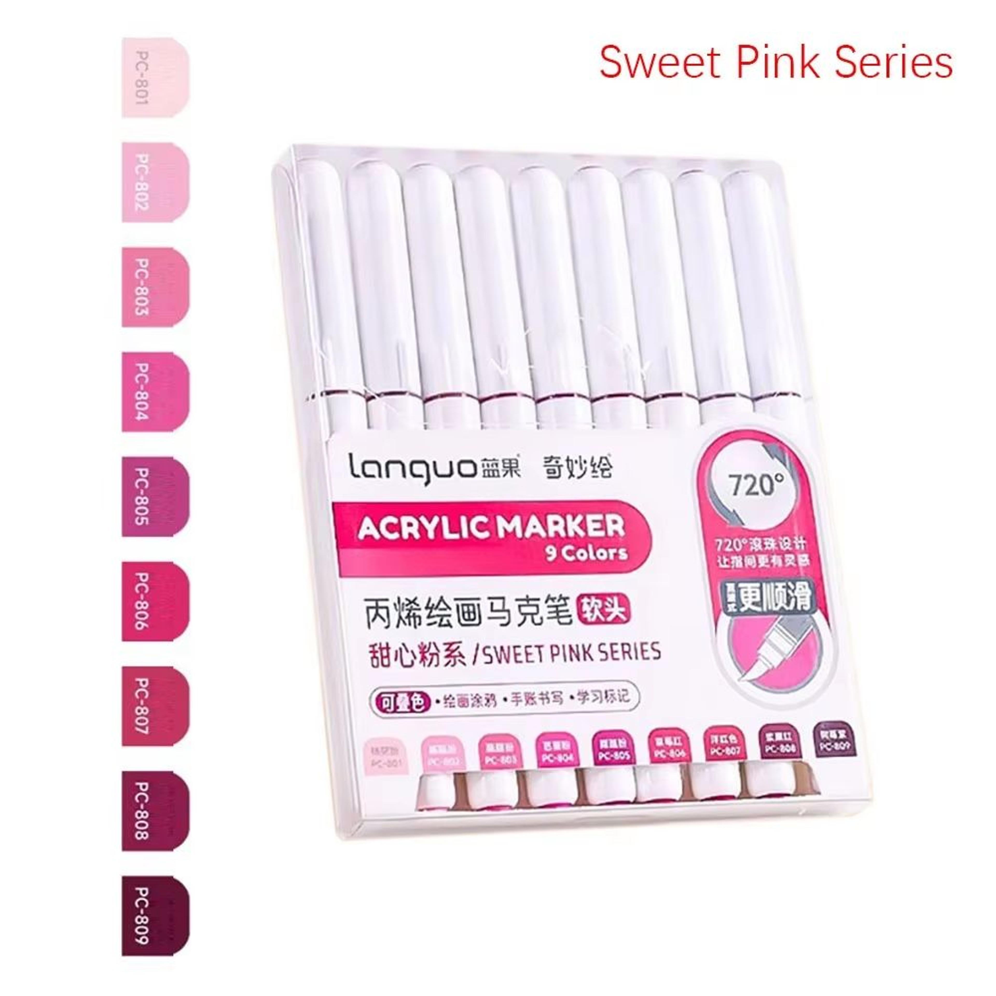 Acrylic Liquid Marker Pens Set 9 Colors For Drawing Painting Graffiti Art 8