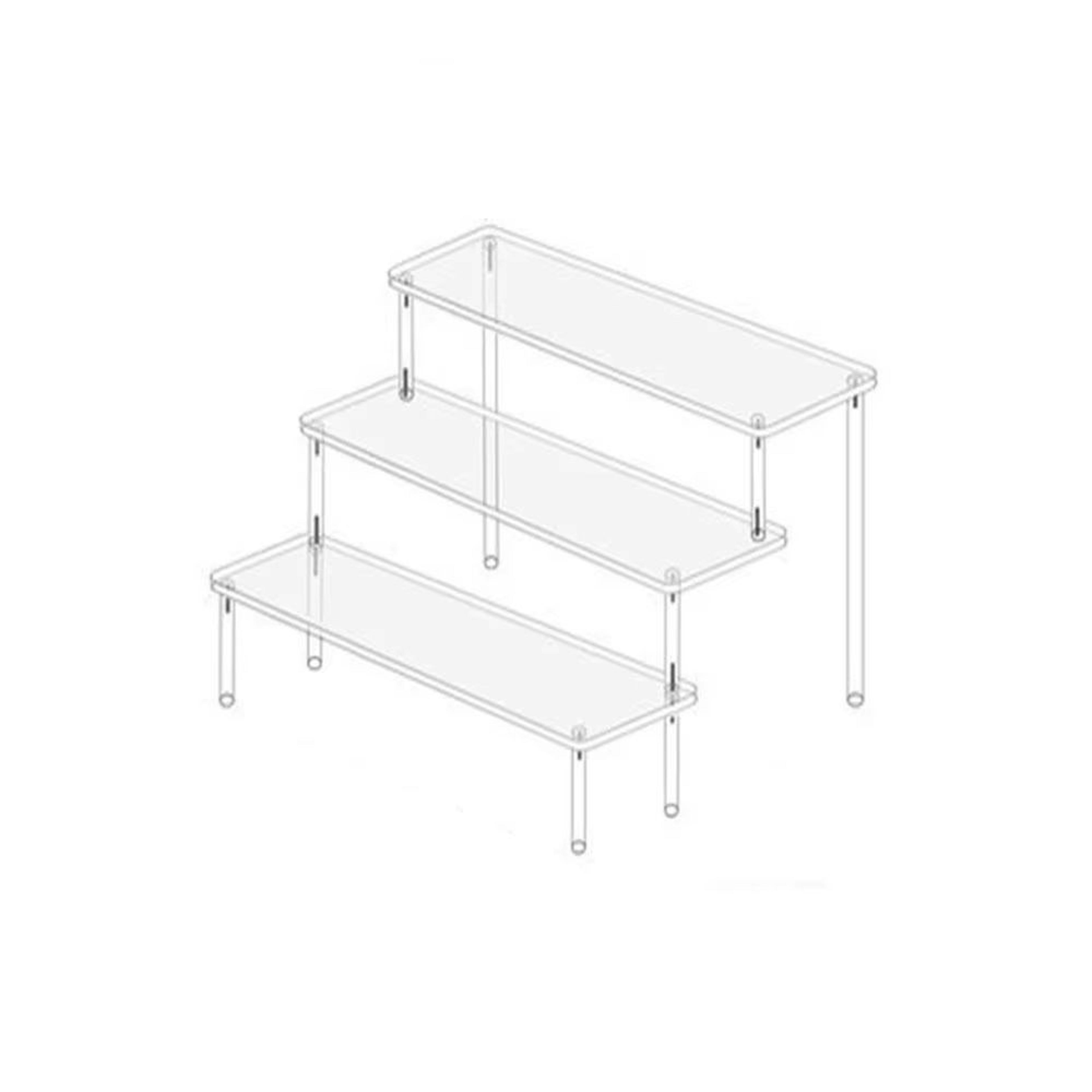 Acrylic Display Stand 15 Tier Transparent Rack For Cupcakes Perfume Dolls  Collectibles 18