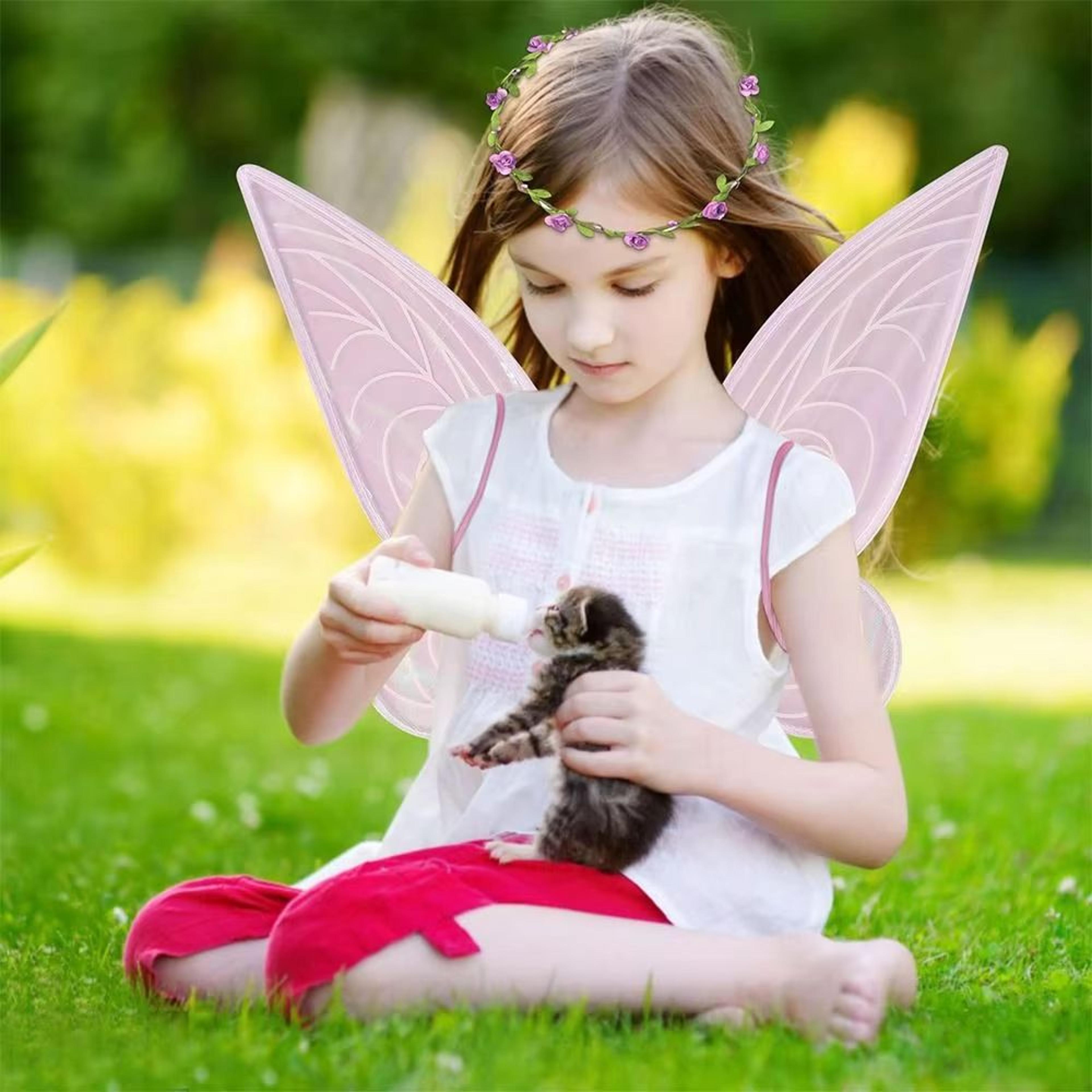 Sparkling Fairy Costume Wings For Kids  Adults Halloween Party DressUp 2