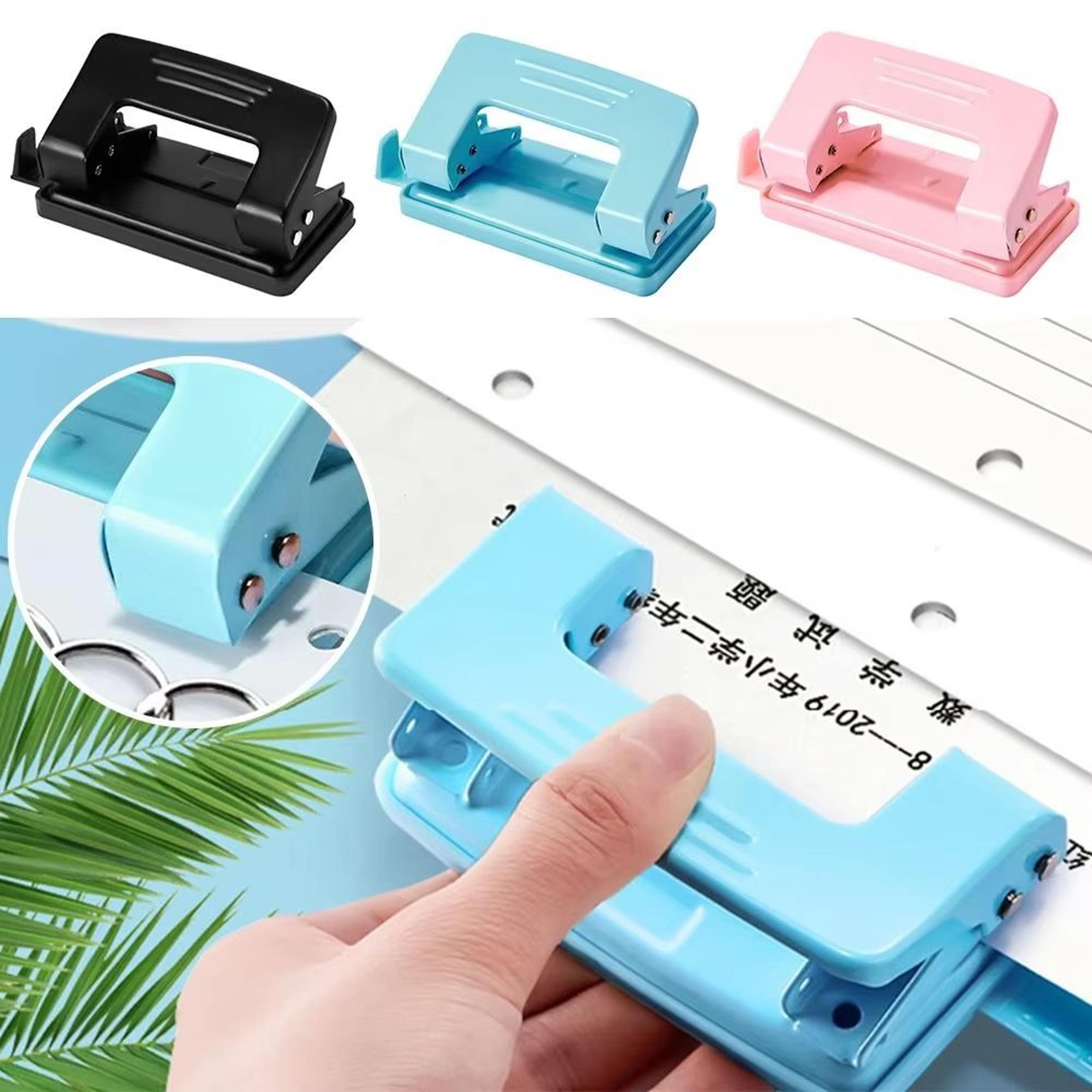 Metal DoubleHole Punch Tool Rotary Binding Cutter For DIY Crafts  Office 0