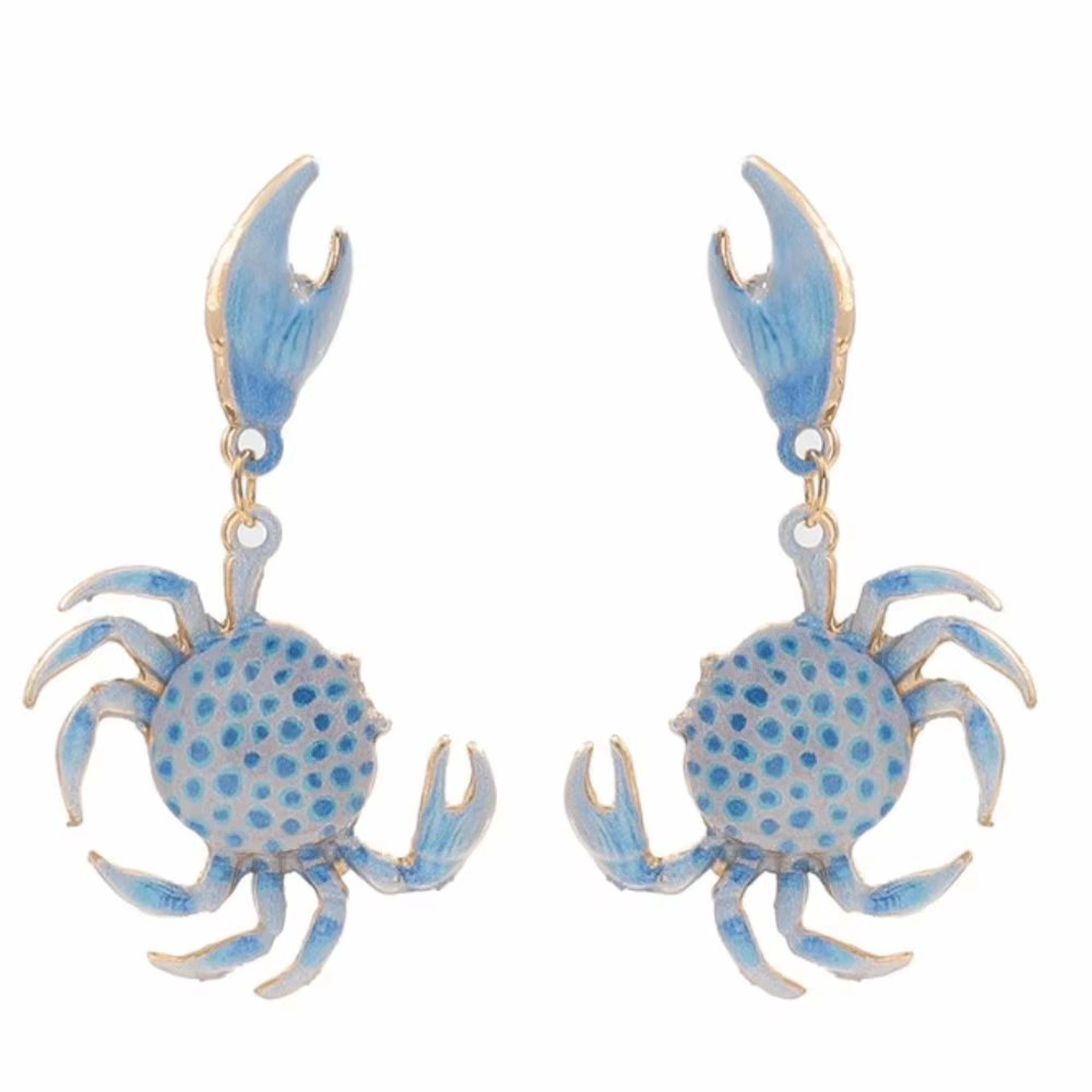 Playful Crab Earrings For Everyday Style Cute Animal Fashion Jewelry 6