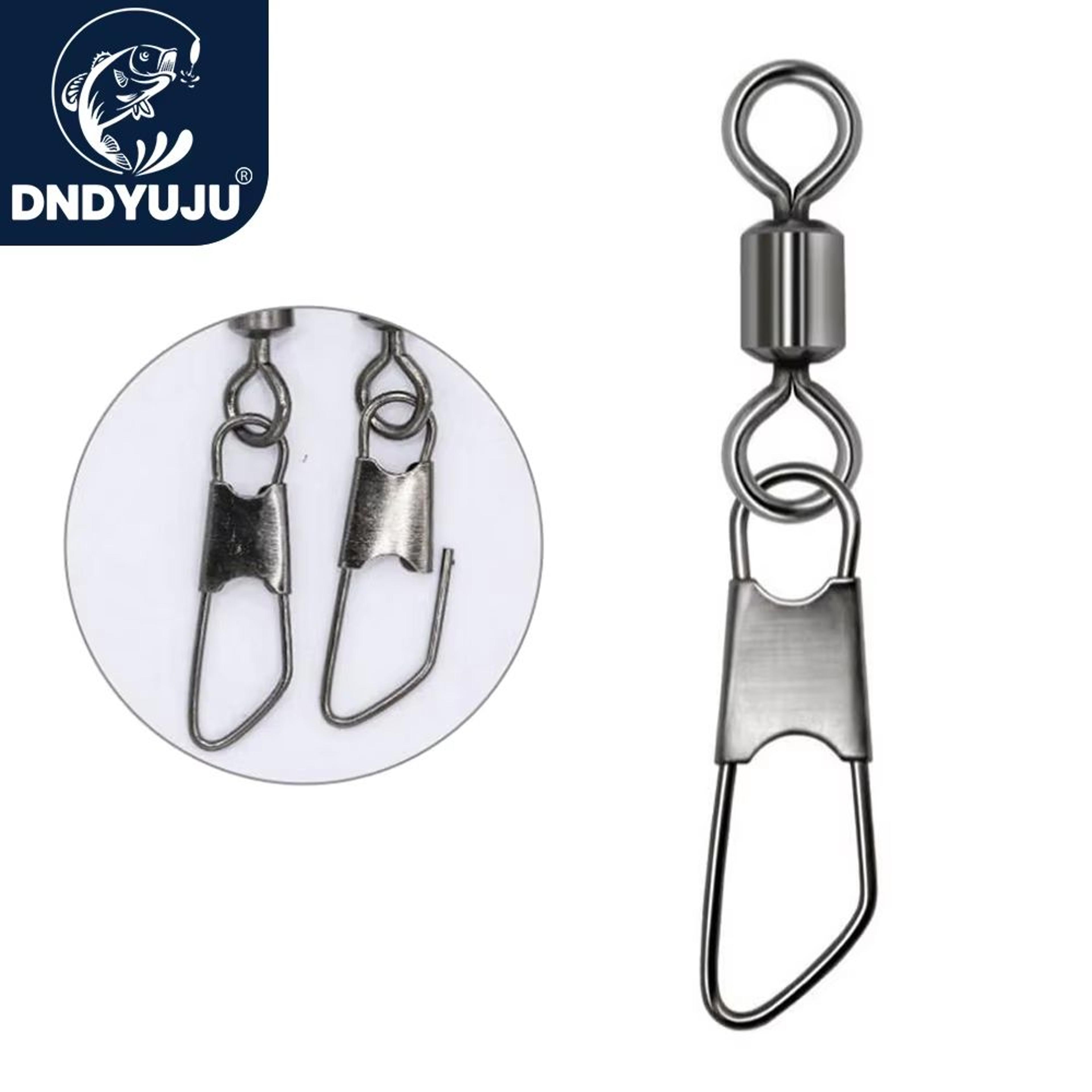 Premium 100Piece Stainless Steel AType Pin Fishing Swivel Connectors Set 0