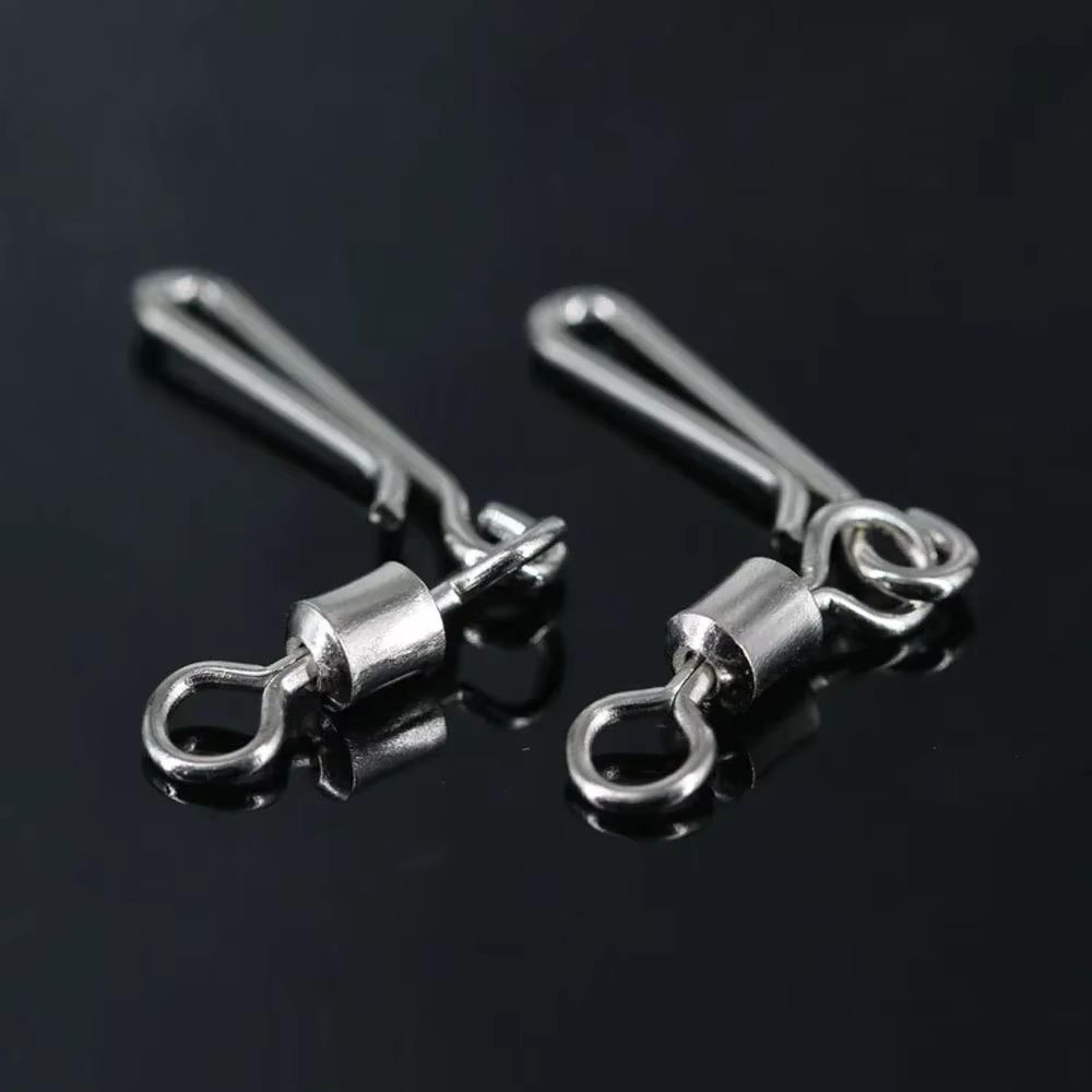 Saltwater Fishing Rolling Swivels With Barrel Snap Connectors 1050pcs 5